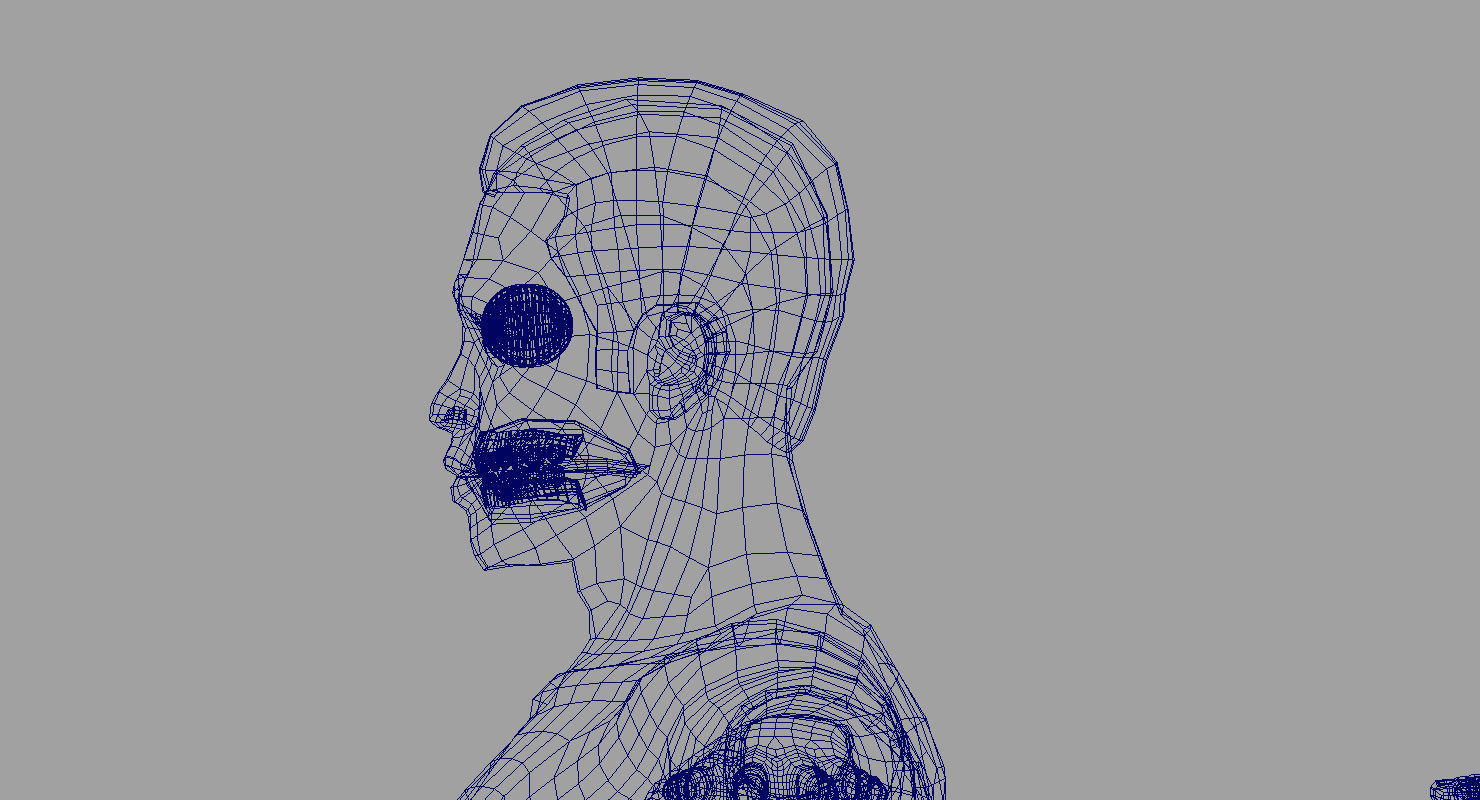 African American human body 3d model  3D model_6