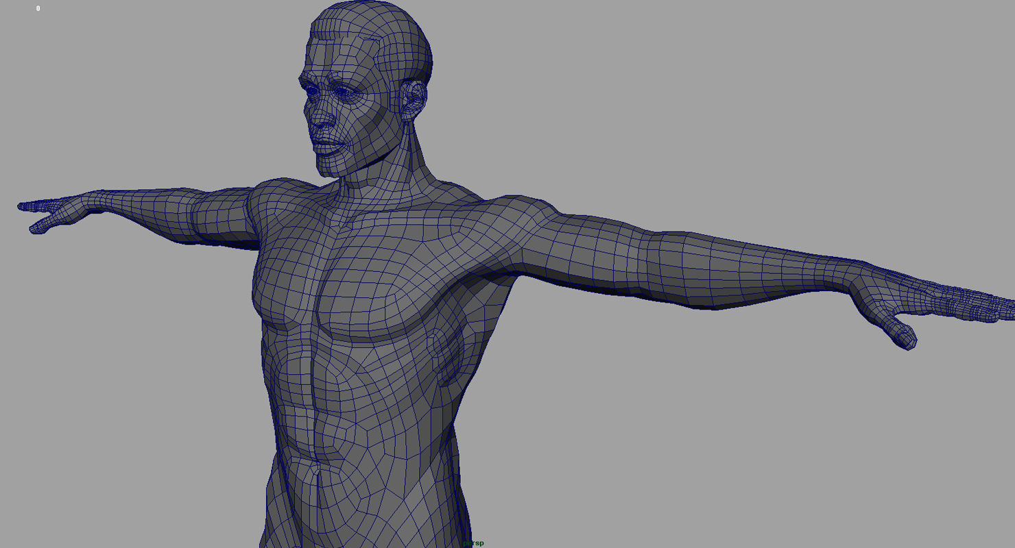 African American human body 3d model  3D model_8