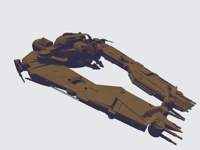 star  wars ship Free 3D model_2