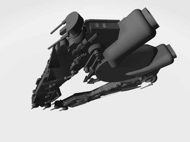 star  wars ship Free 3D model_3