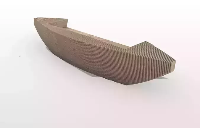 Parametric Reception Table Low-poly 3D model