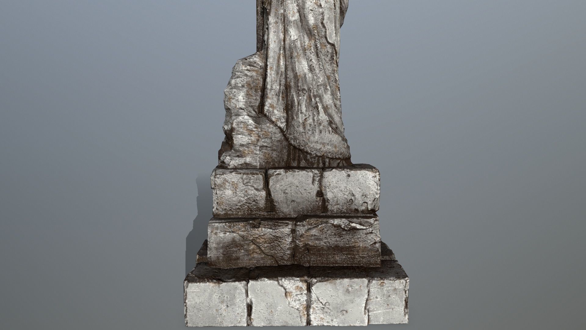 statue 5 Low-poly 3D model_10