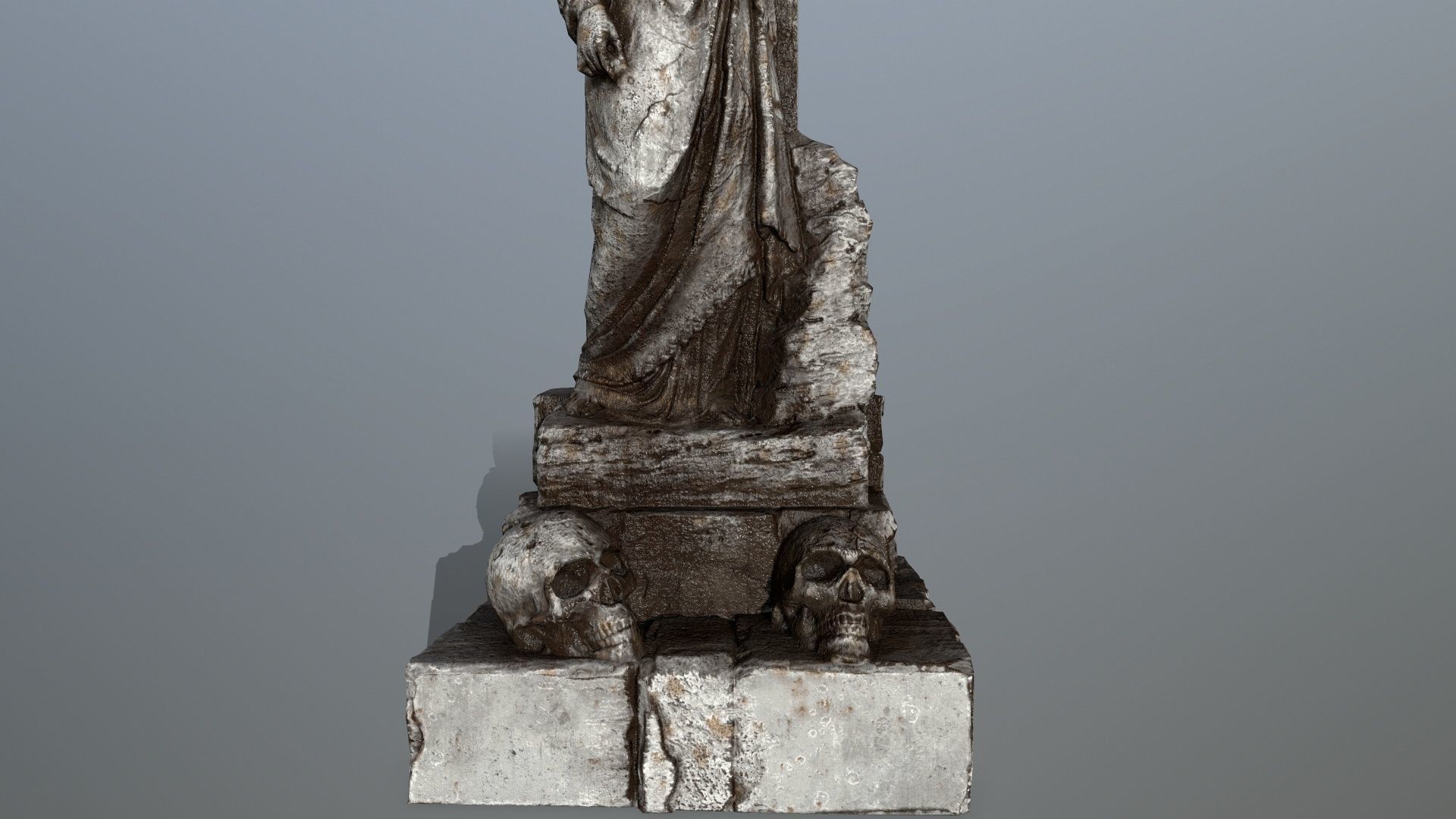 statue 5 Low-poly 3D model_8