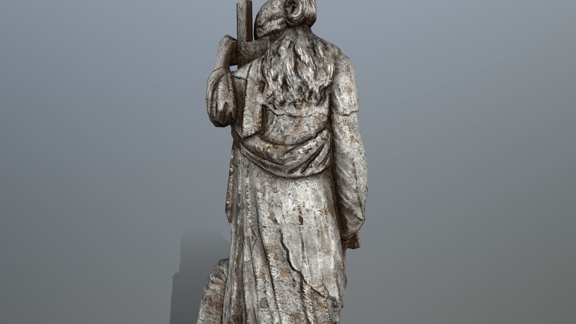 statue 5 Low-poly 3D model_12