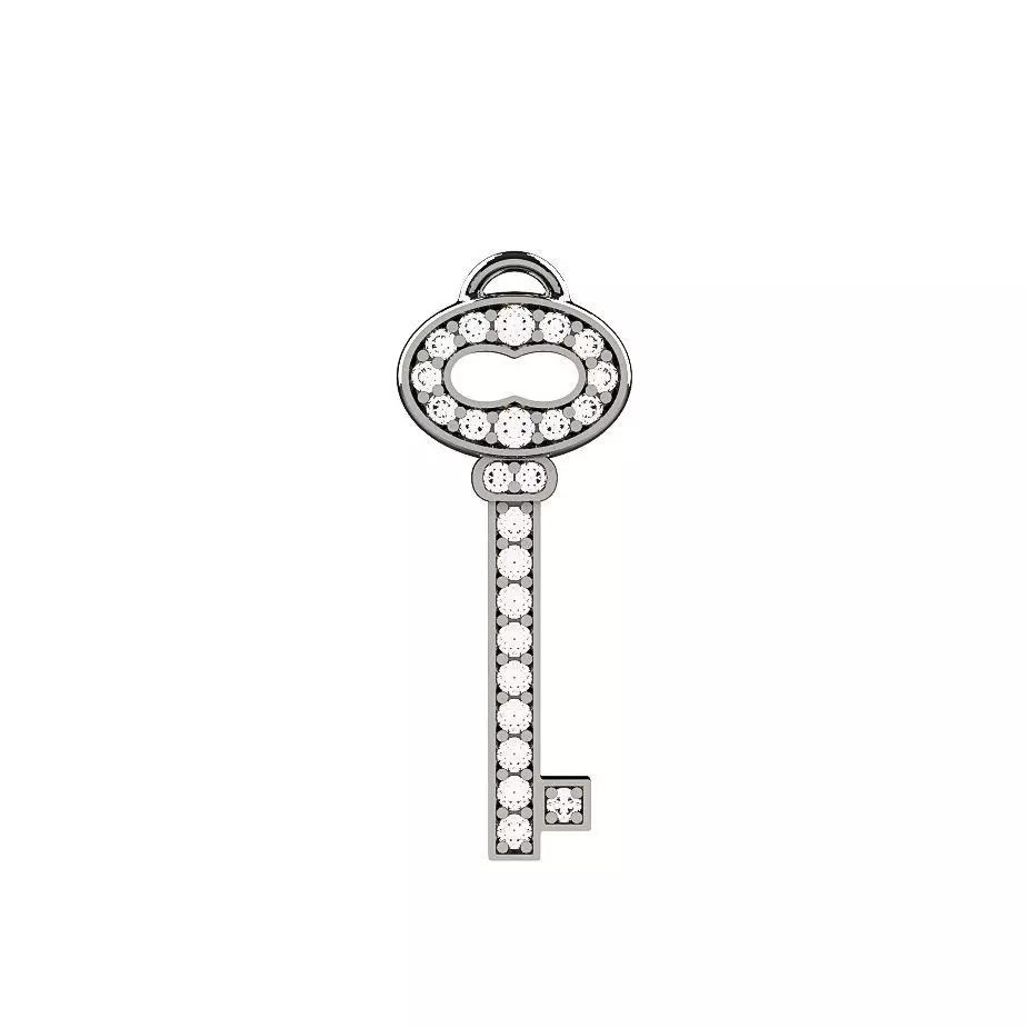 N044 key pendant 3D print model_0