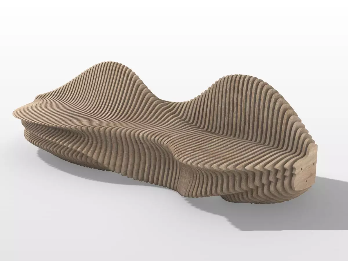 Parematric Bench 3D model_0