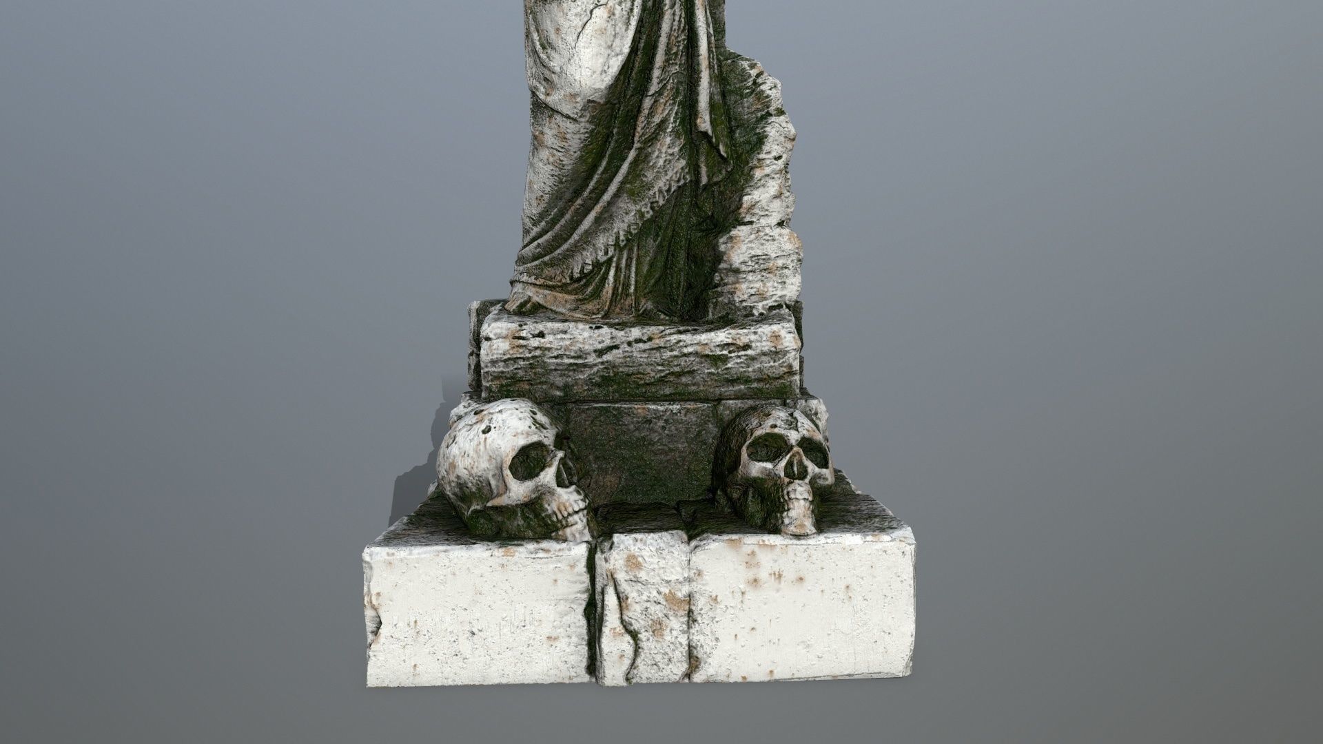 statue 5 Low-poly 3D model_8