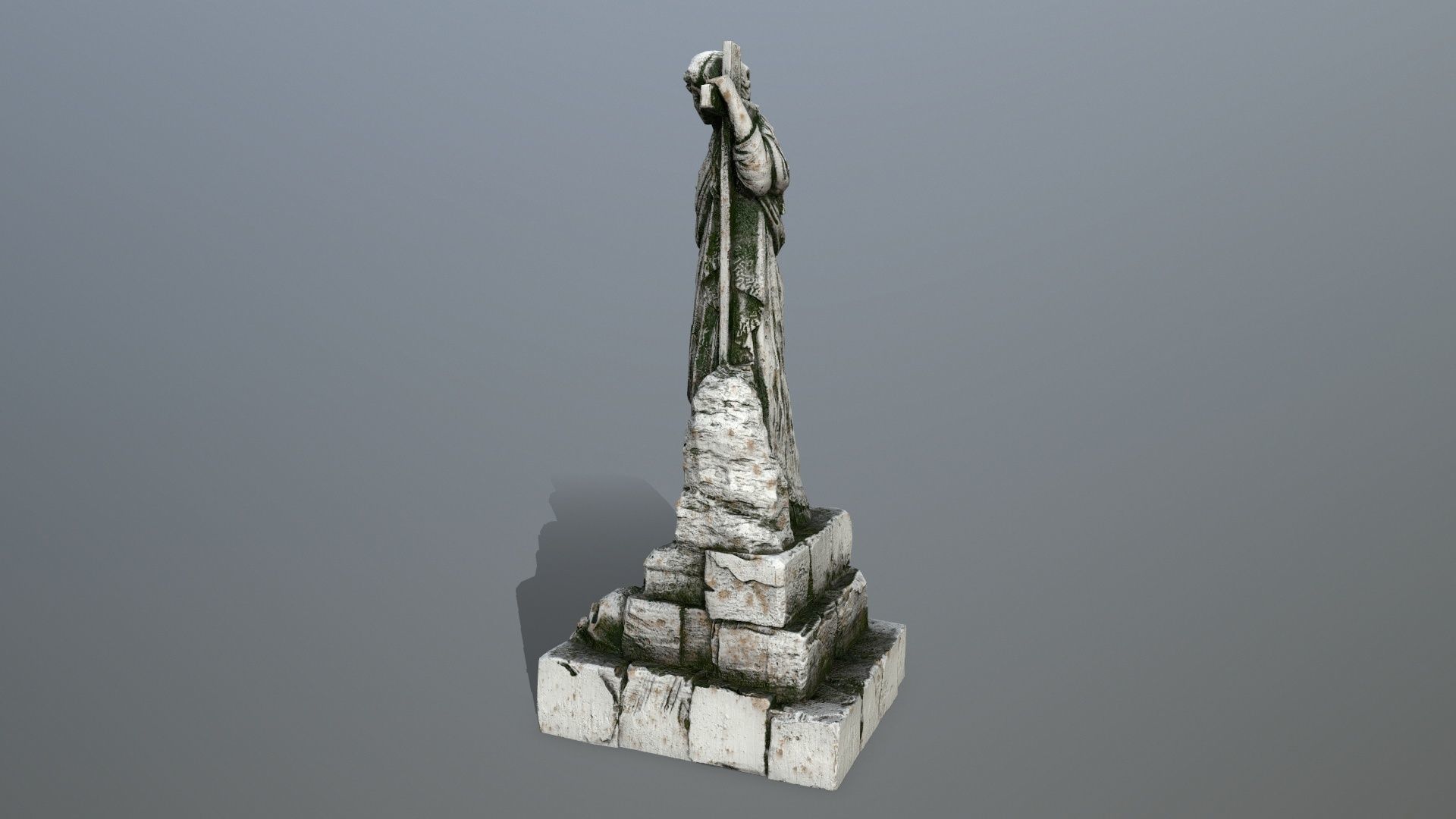 statue 5 Low-poly 3D model_5