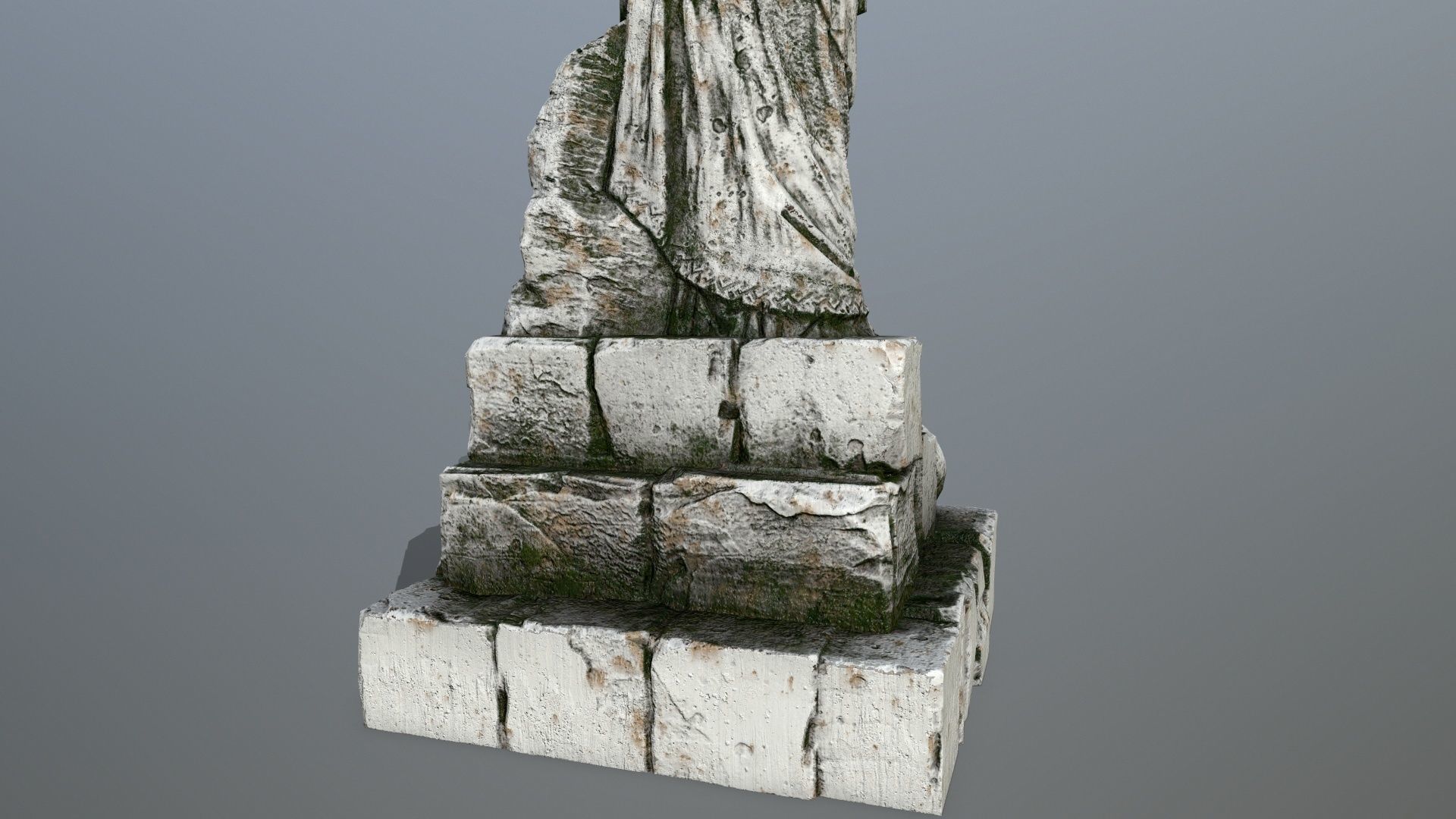statue 5 Low-poly 3D model_10