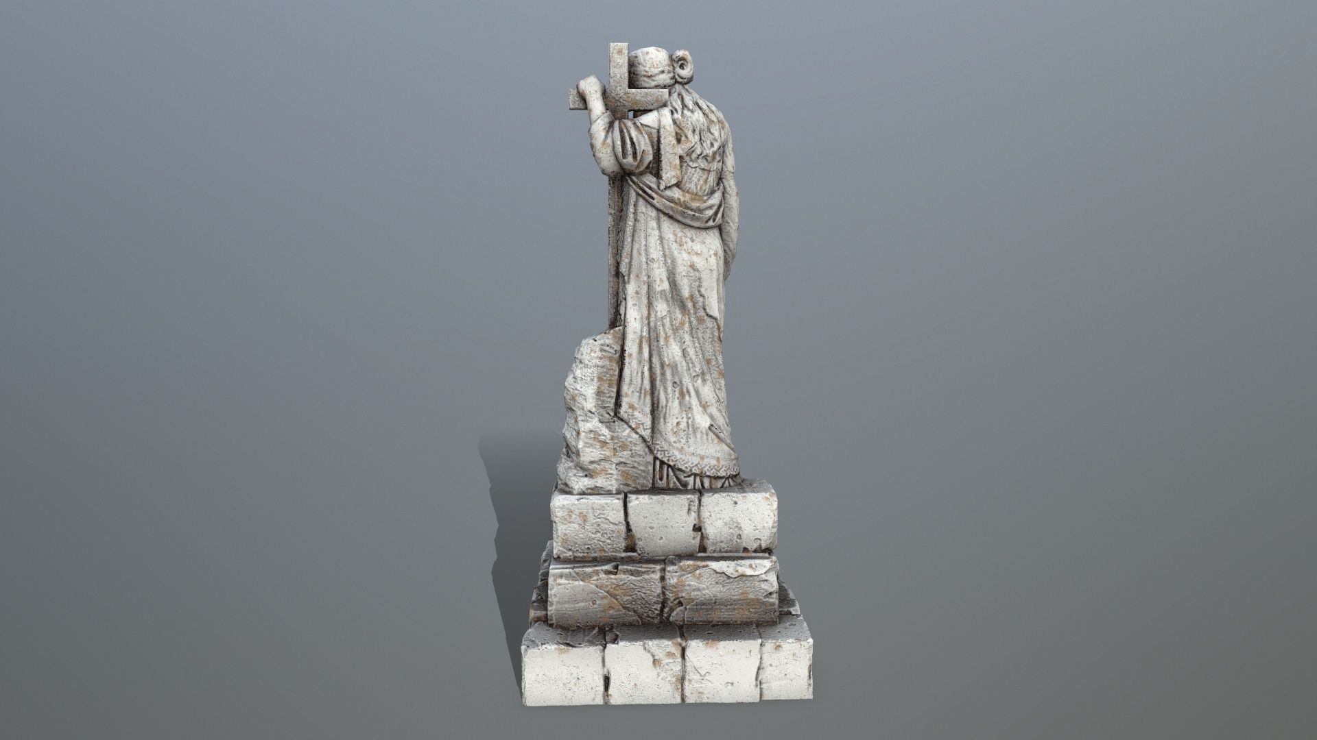 Statue 5 aphrodite Low-poly 3D model_4