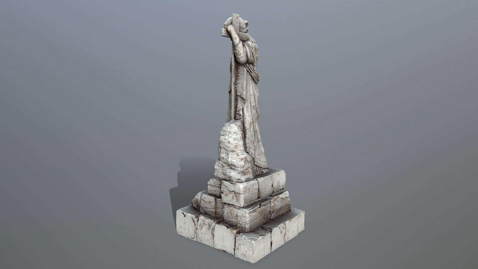 Statue 5 aphrodite Low-poly 3D model_5