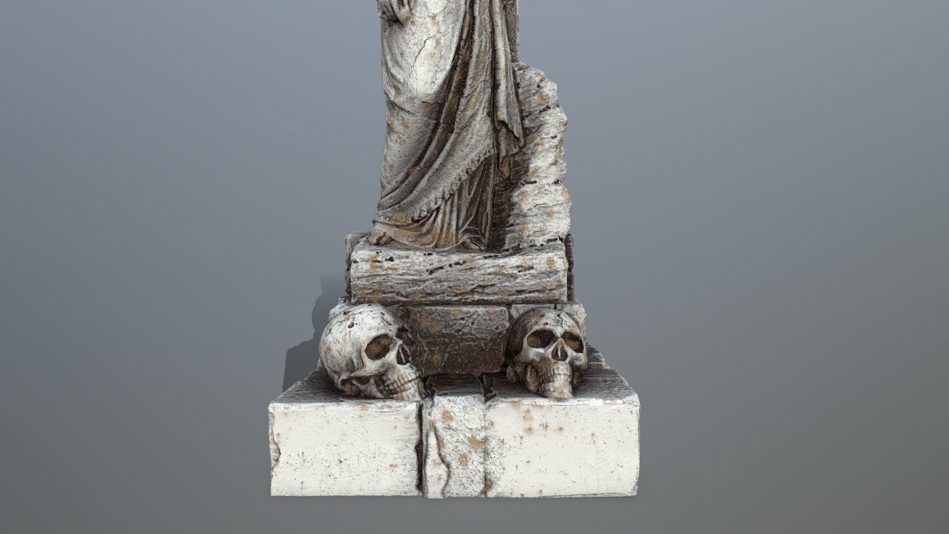 Statue 5 aphrodite Low-poly 3D model_8