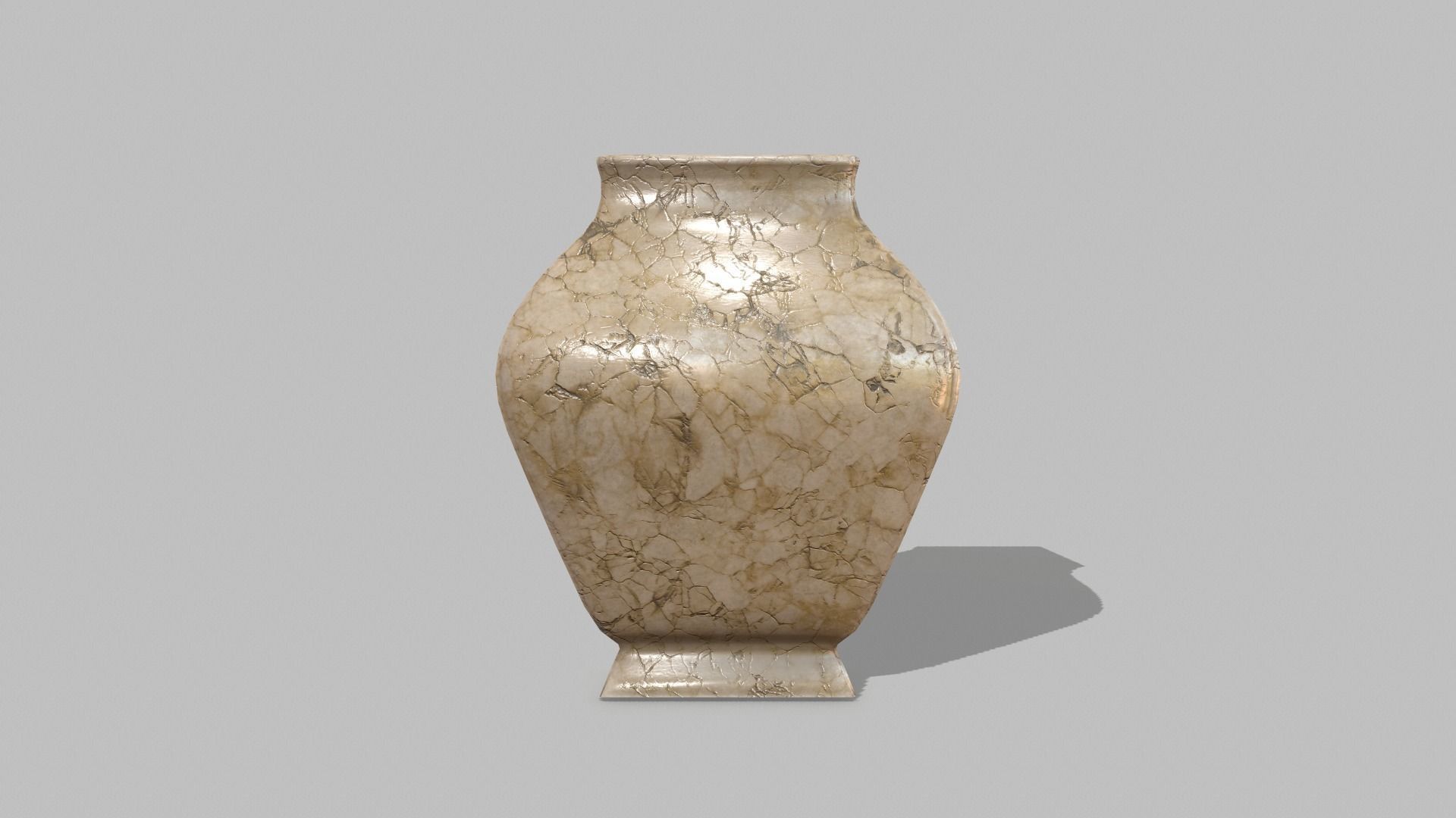 Table Set wooden chair Low-poly 3D model_4