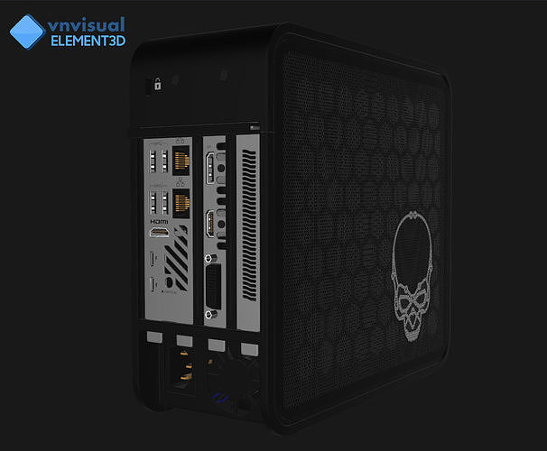 E3D - Intel Ghost Canyon NUC 3D model