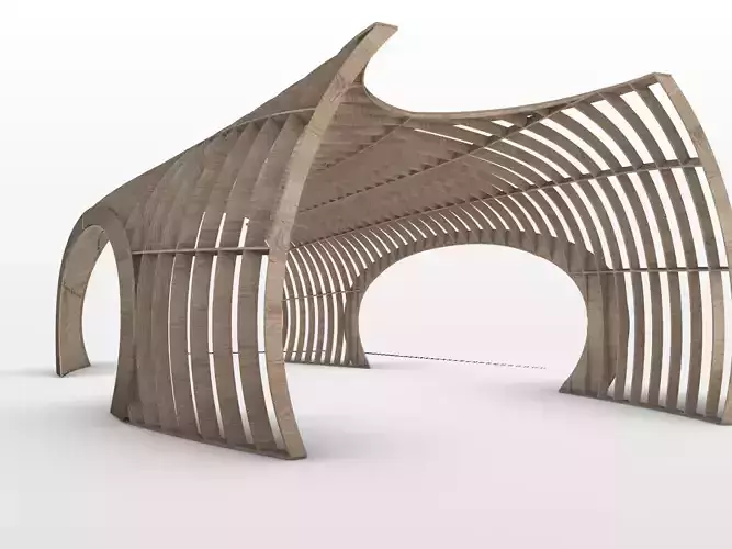 Parametric Pavilion 3D model