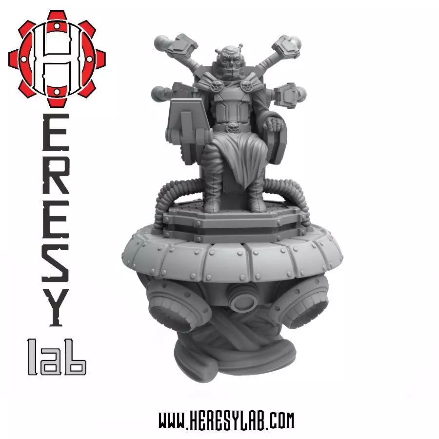 Heresylab - Inquisitor on Throne 3D print model