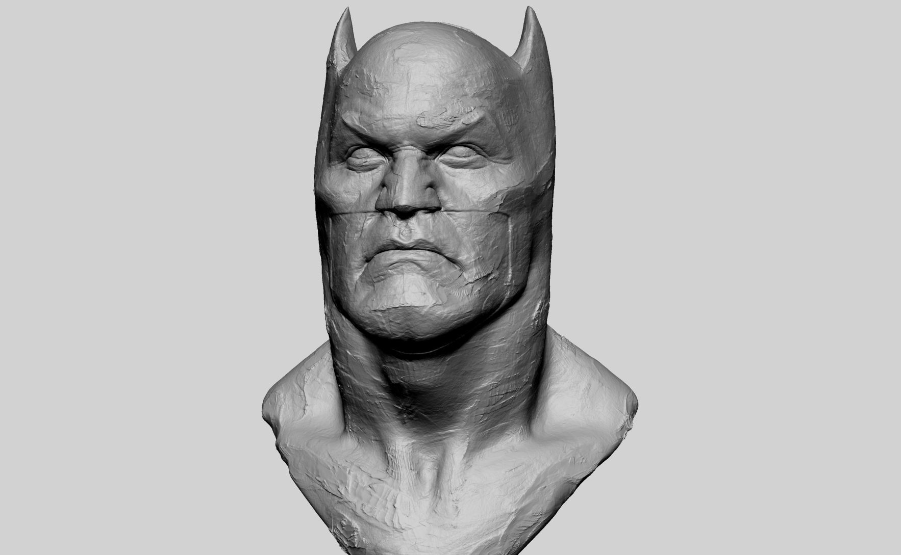Batman Bust Clay 3D print model_1