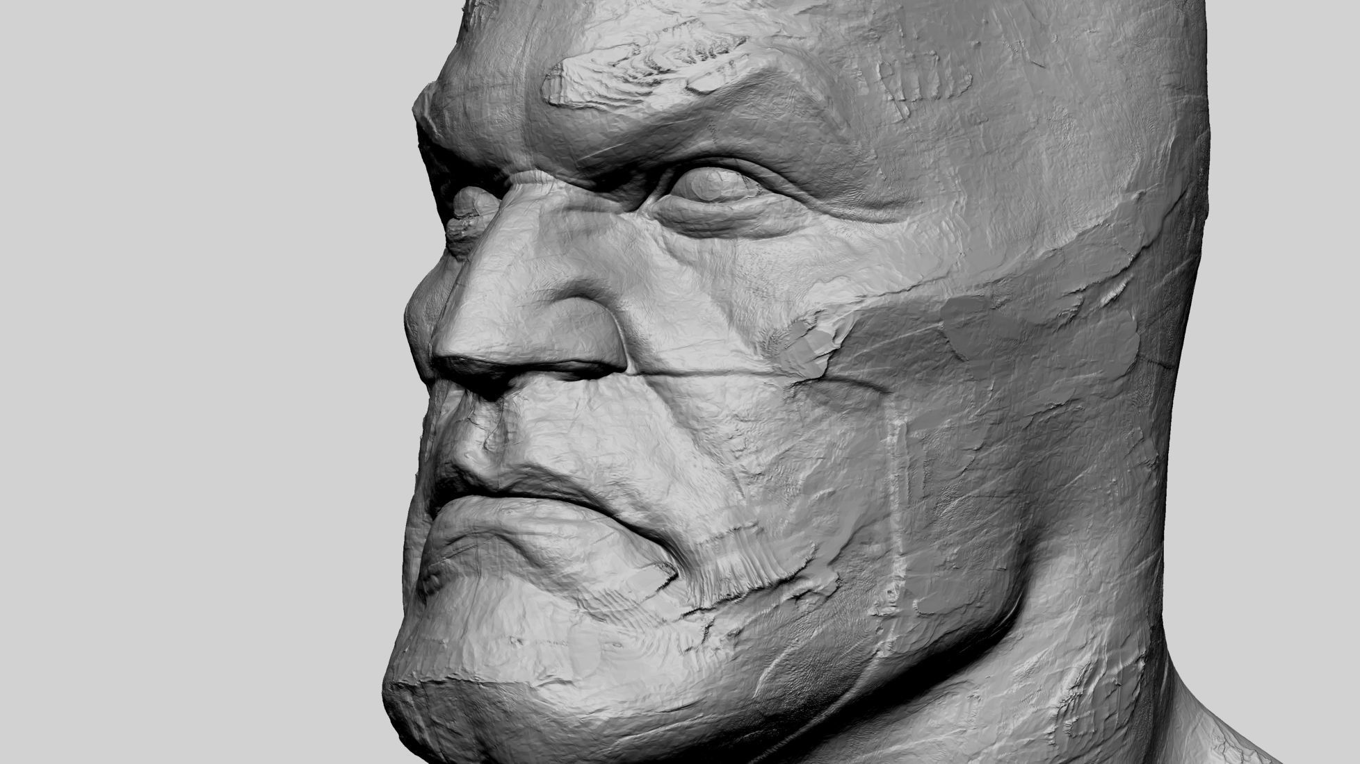 Batman Bust Clay 3D print model_6