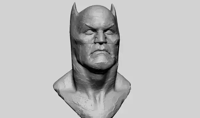 Batman Bust Clay 3D print model