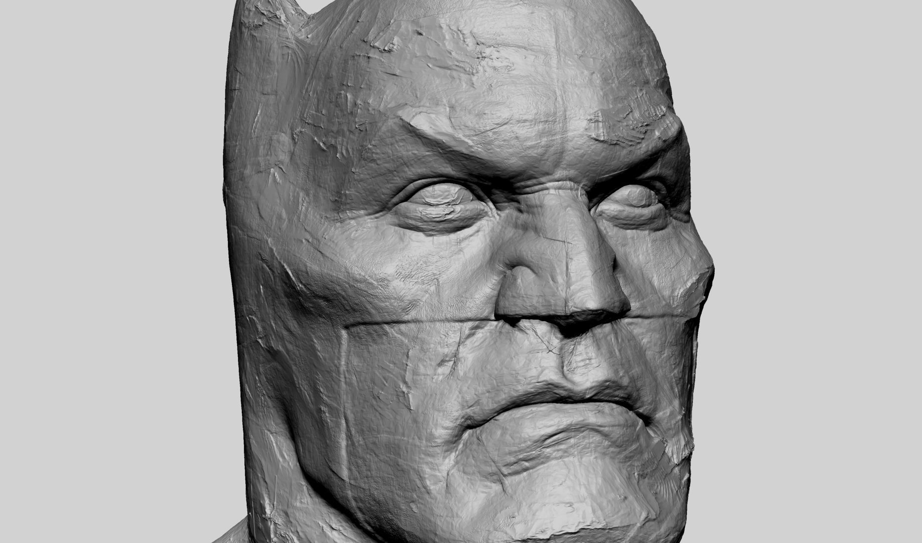 Batman Bust Clay 3D print model_5