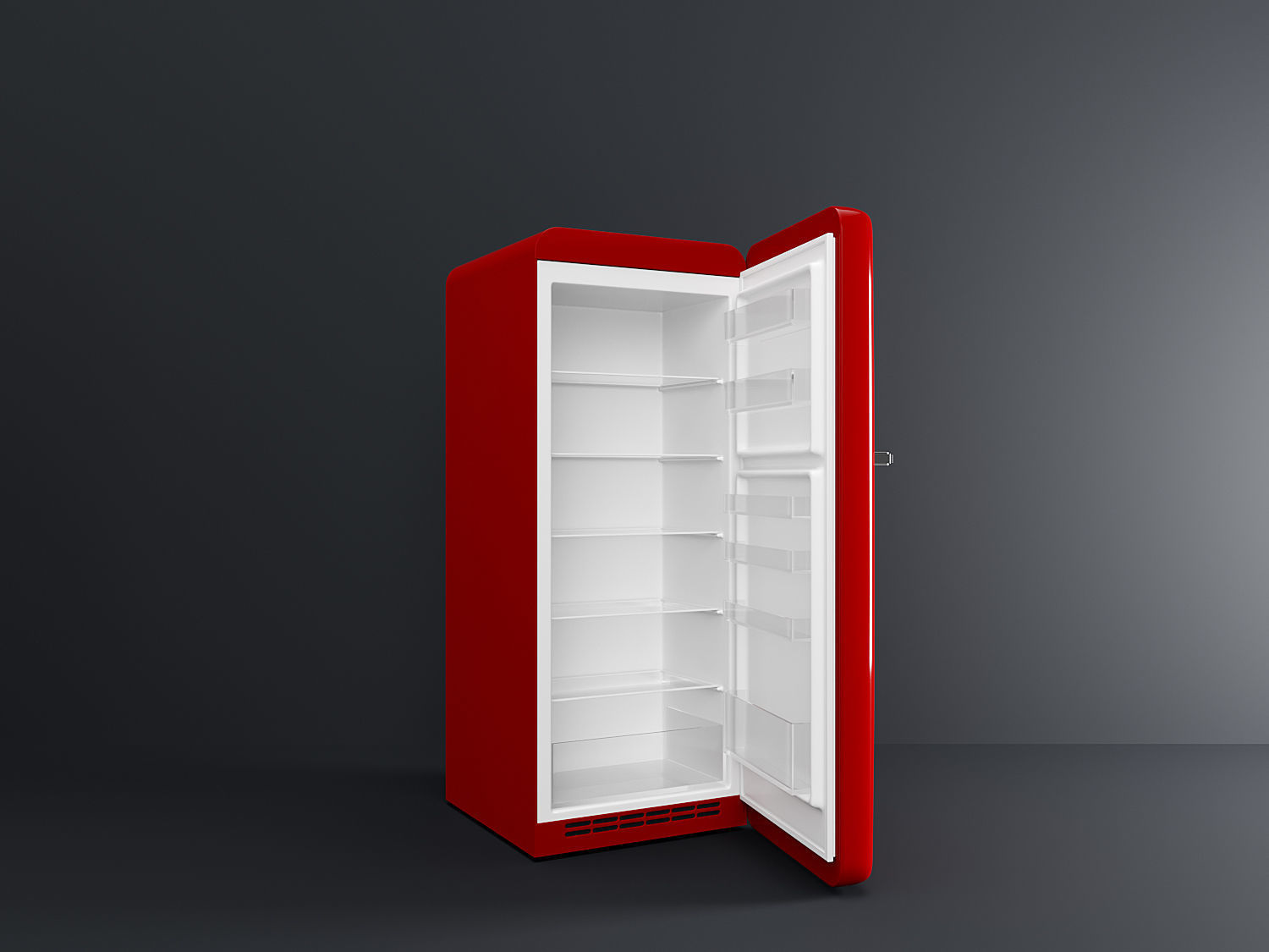 Smeg Inspired Fridge 3D model_1