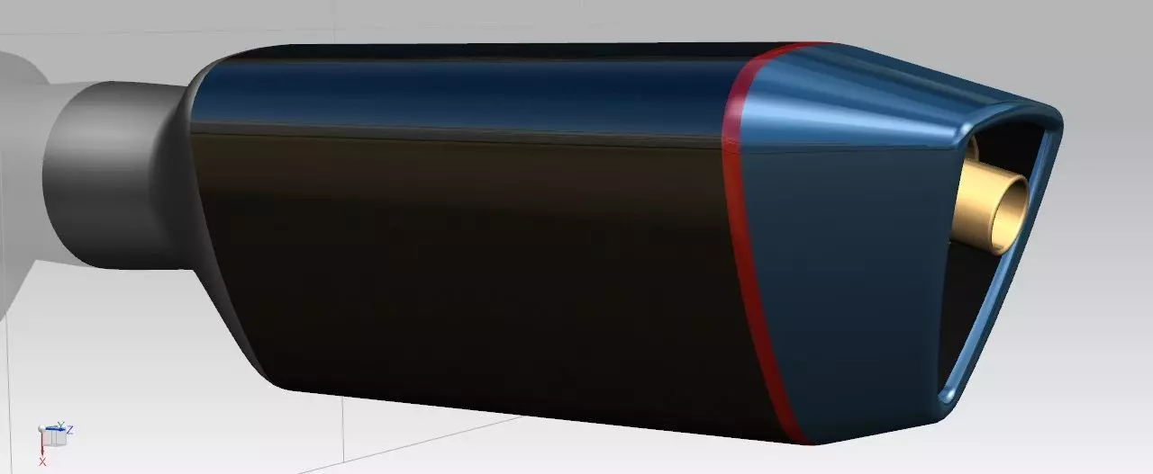 Exhaust Model NX 12 3D model_0