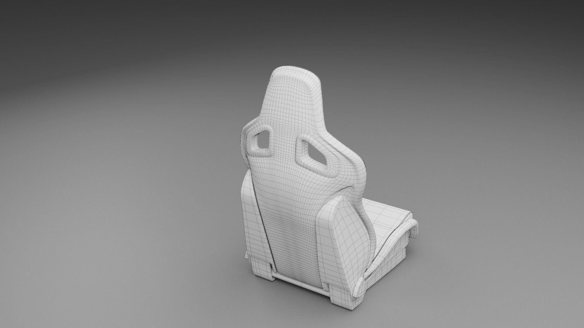 Sport Car Seat 3D model_7