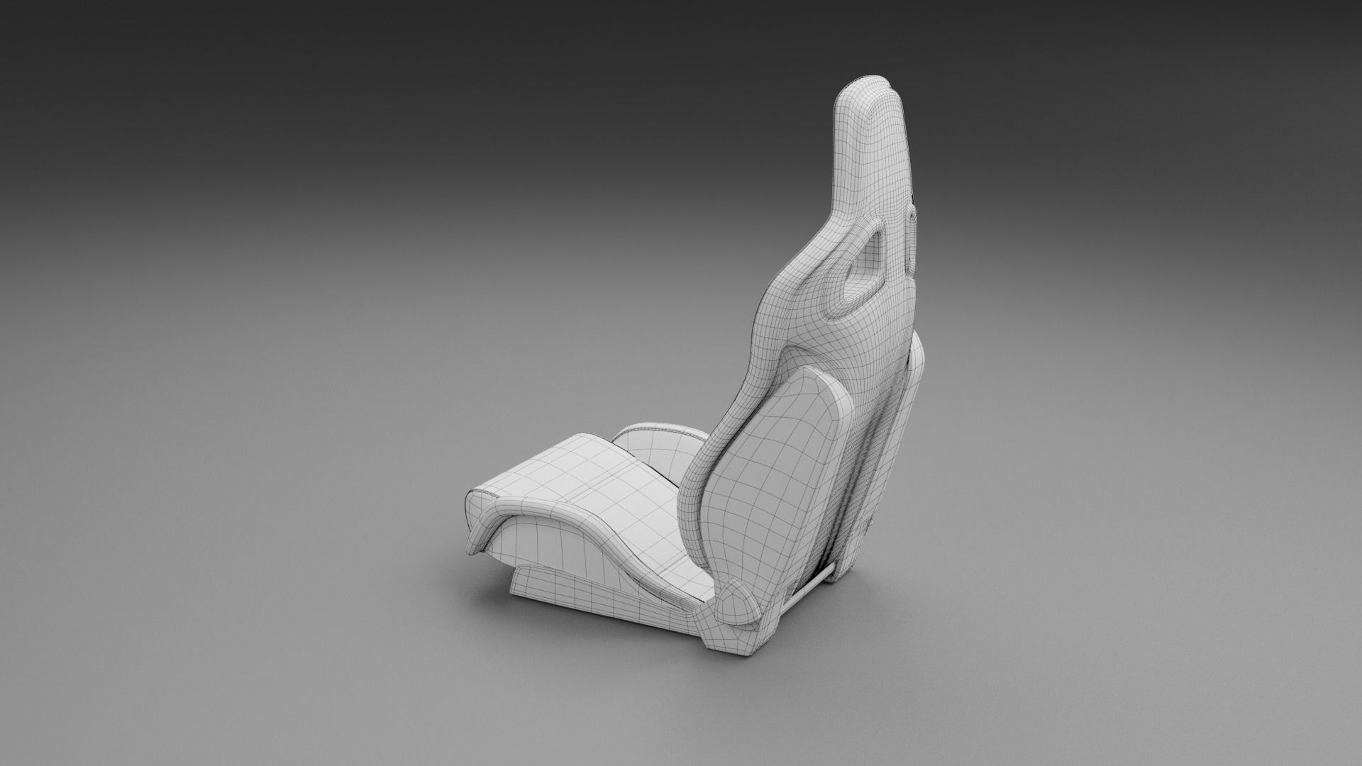 Sport Car Seat 3D model_6
