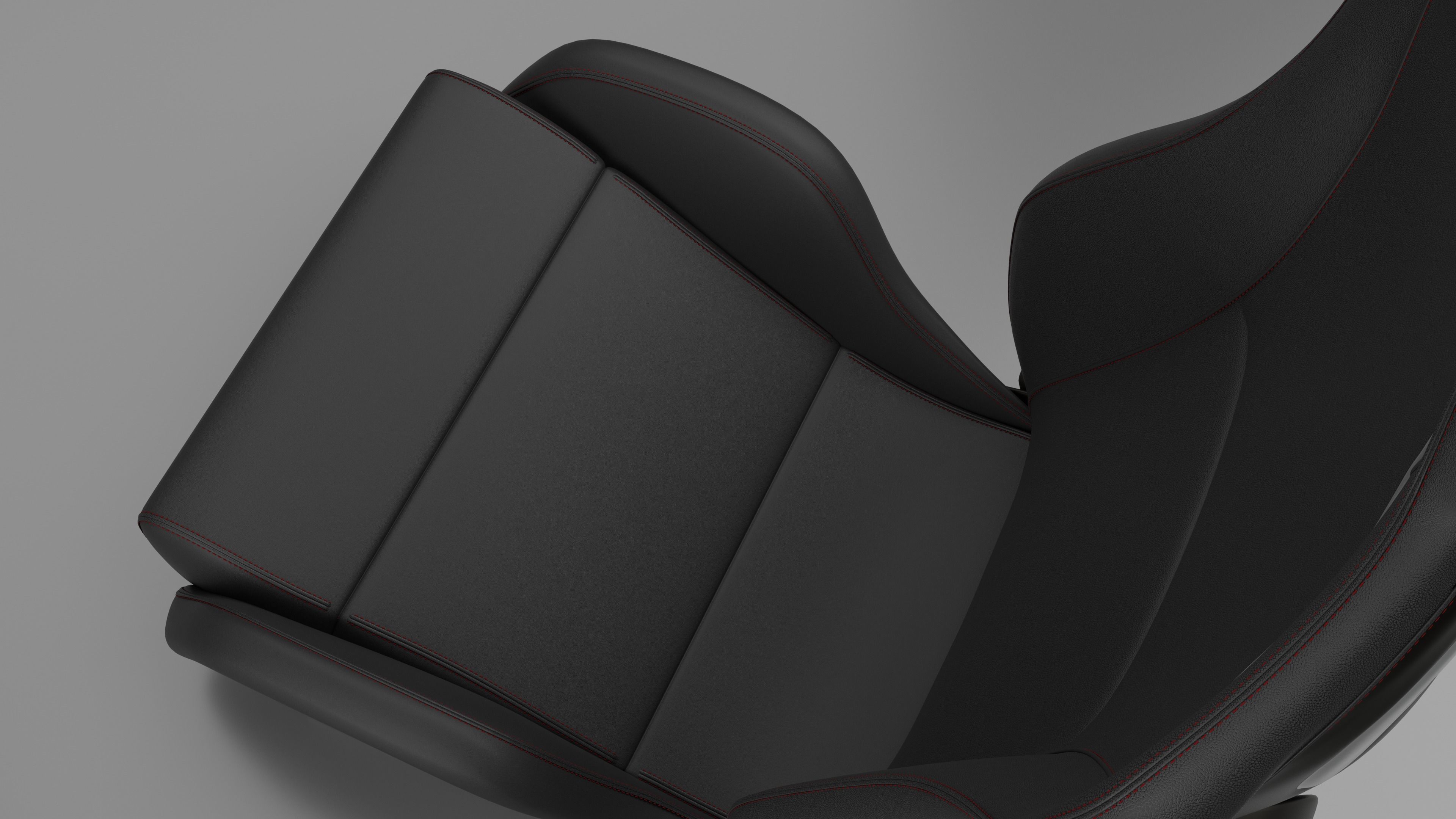 Sport Car Seat 3D model_3