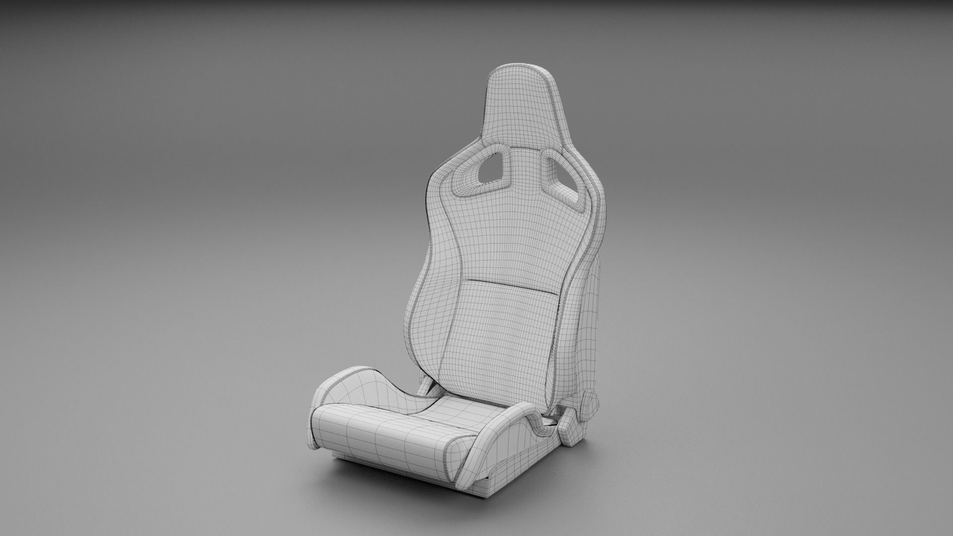 Sport Car Seat 3D model_5