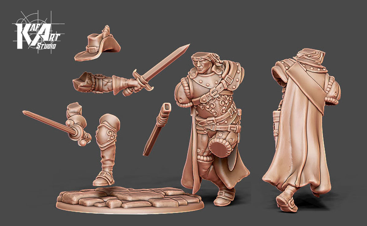 Comte de rochefort - 35 mm scale 3D print model_10