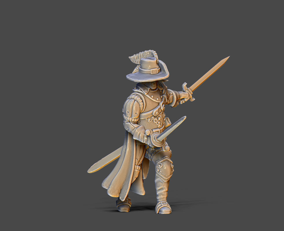 Comte de rochefort - 35 mm scale 3D print model_2