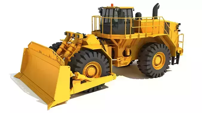 3D Bulldozer 3D model