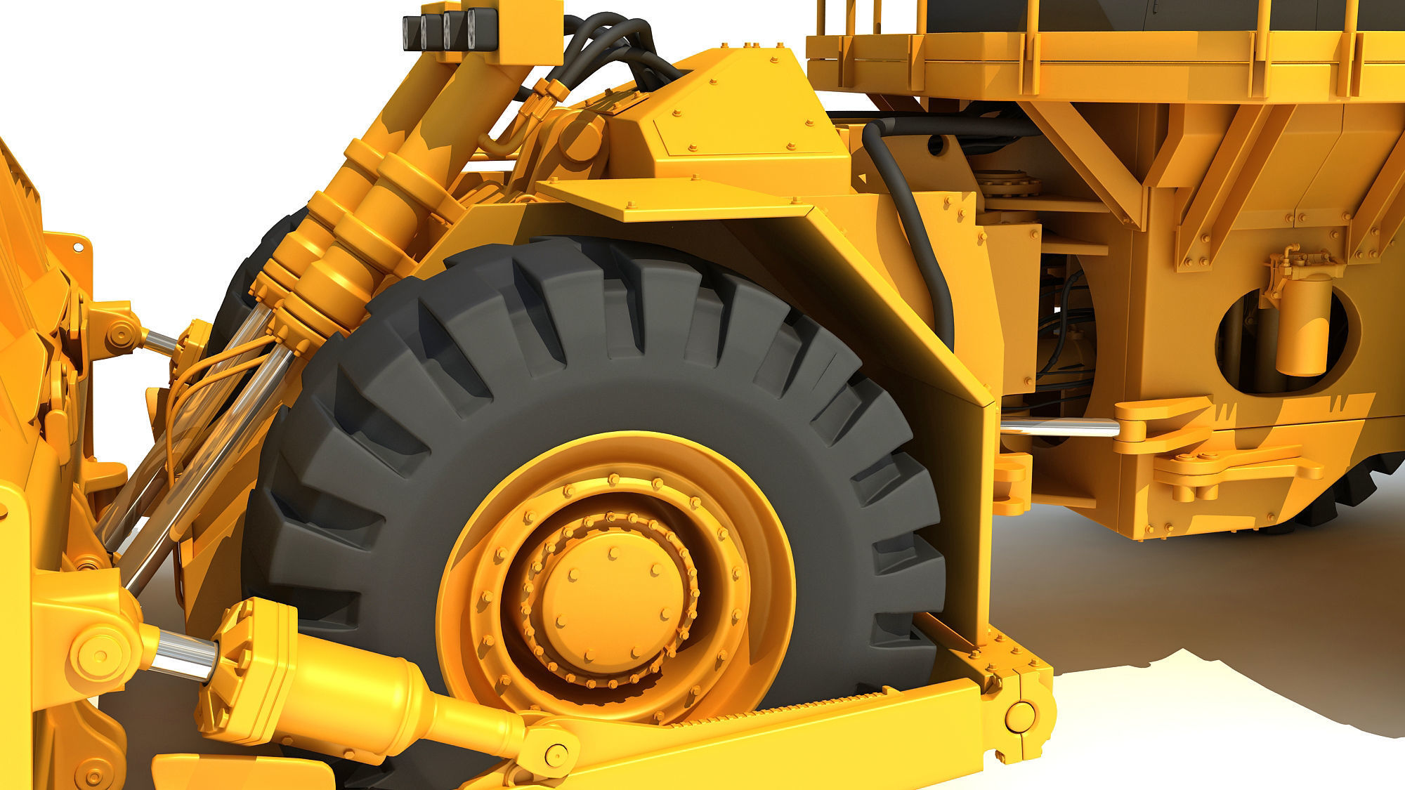 3D Bulldozer 3D model_10
