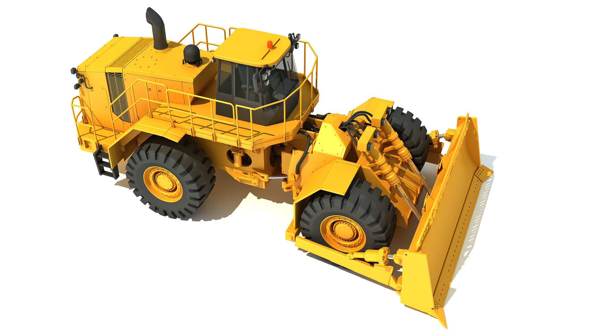 3D Bulldozer 3D model_14