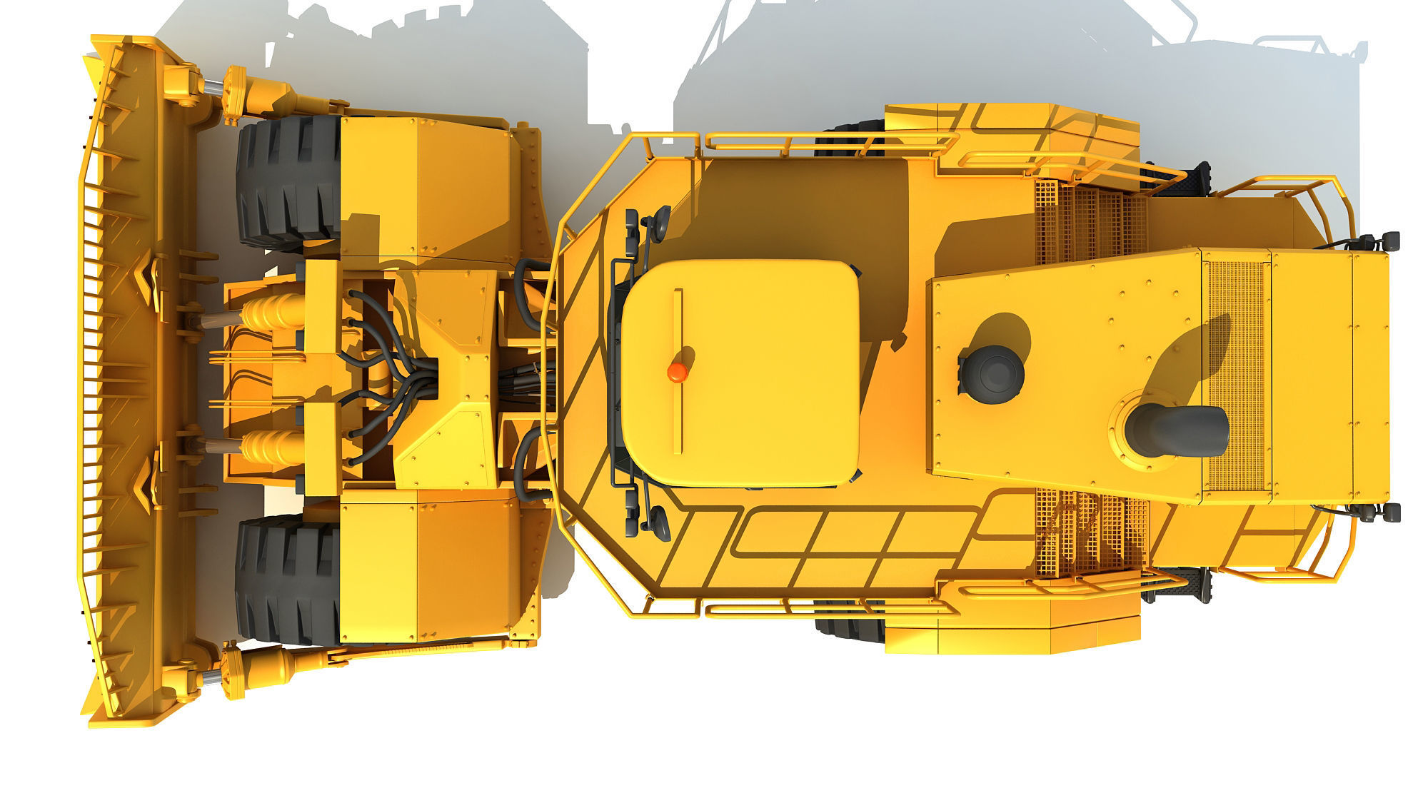 3D Bulldozer 3D model_13