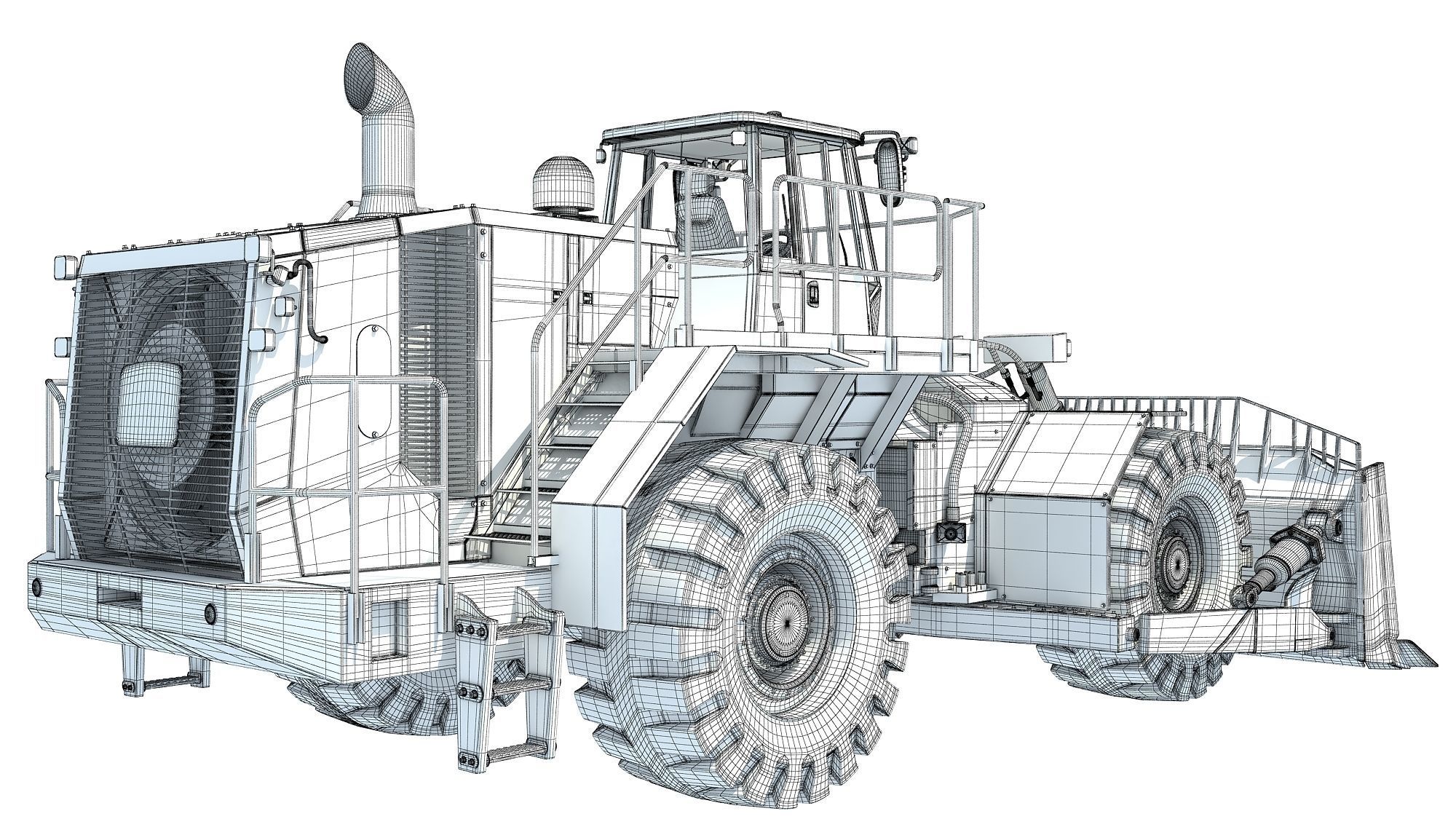 3D Bulldozer 3D model_17