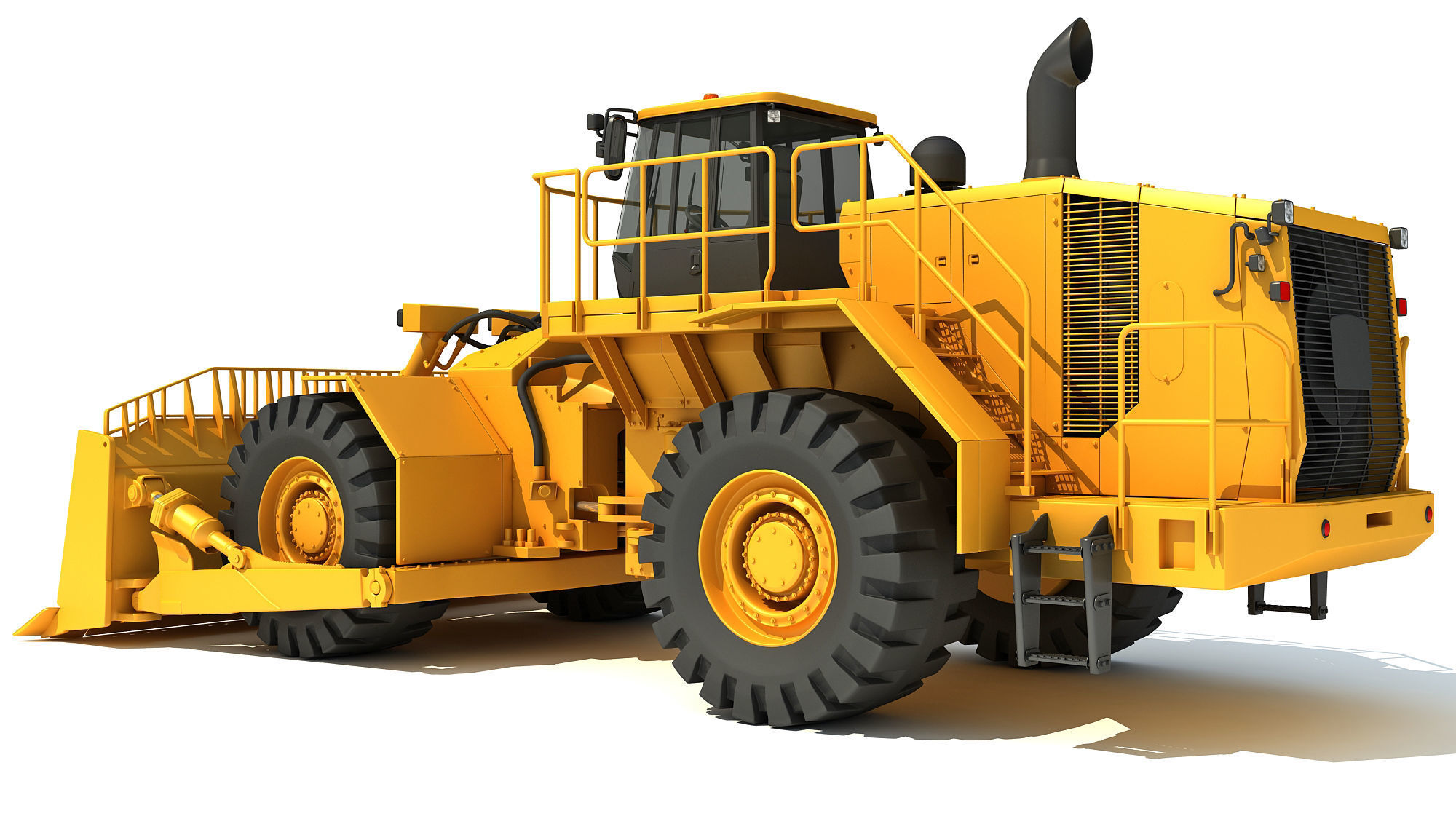 3D Bulldozer 3D model_2