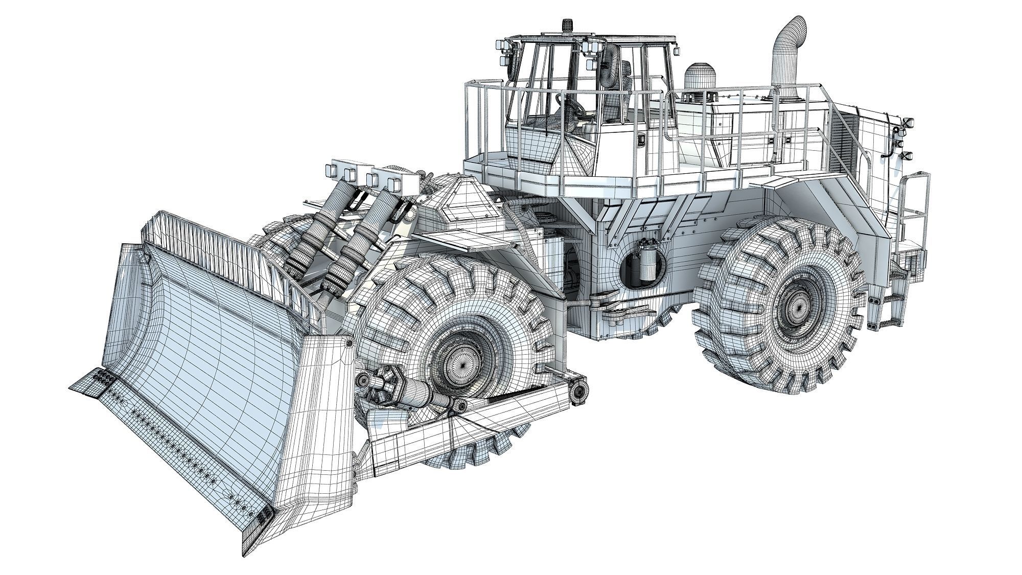 3D Bulldozer 3D model_15