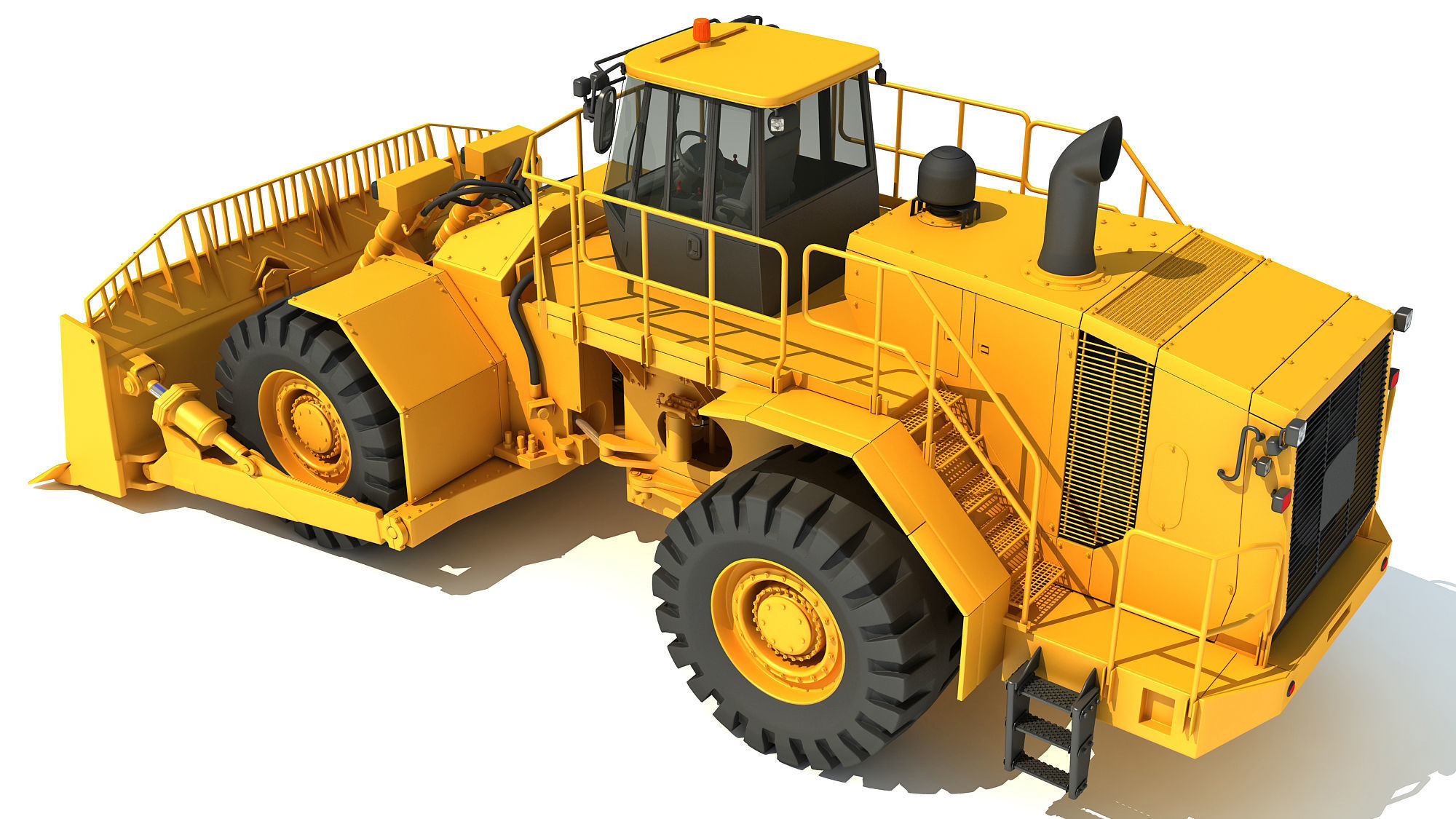 3D Bulldozer 3D model_3