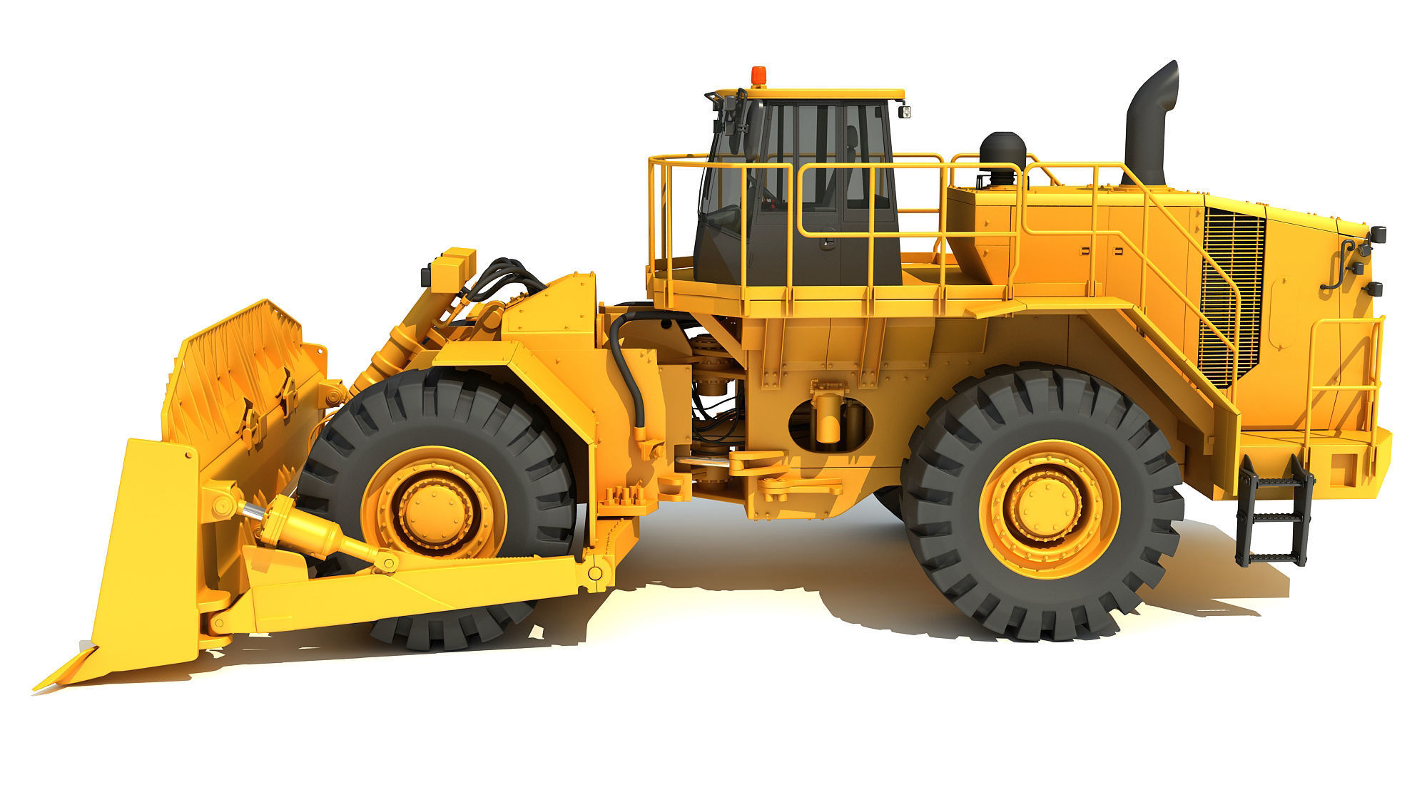 3D Bulldozer 3D model_1