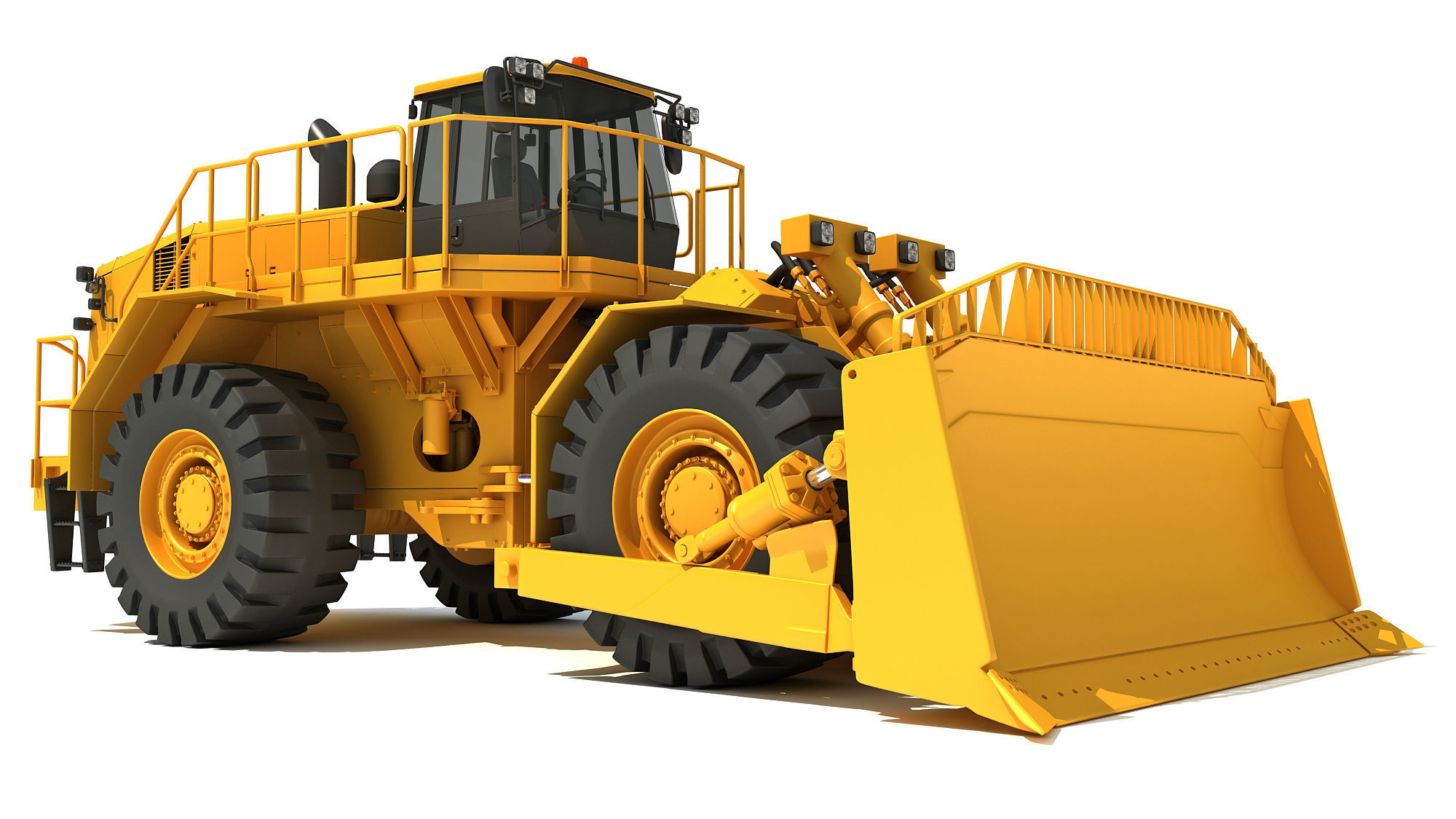 3D Bulldozer 3D model_7