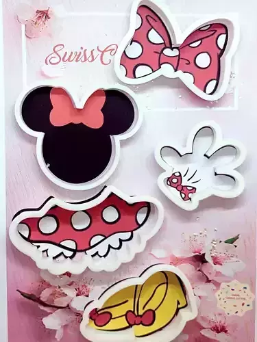5 PCS MINNIE MOUSE CUTTER SET