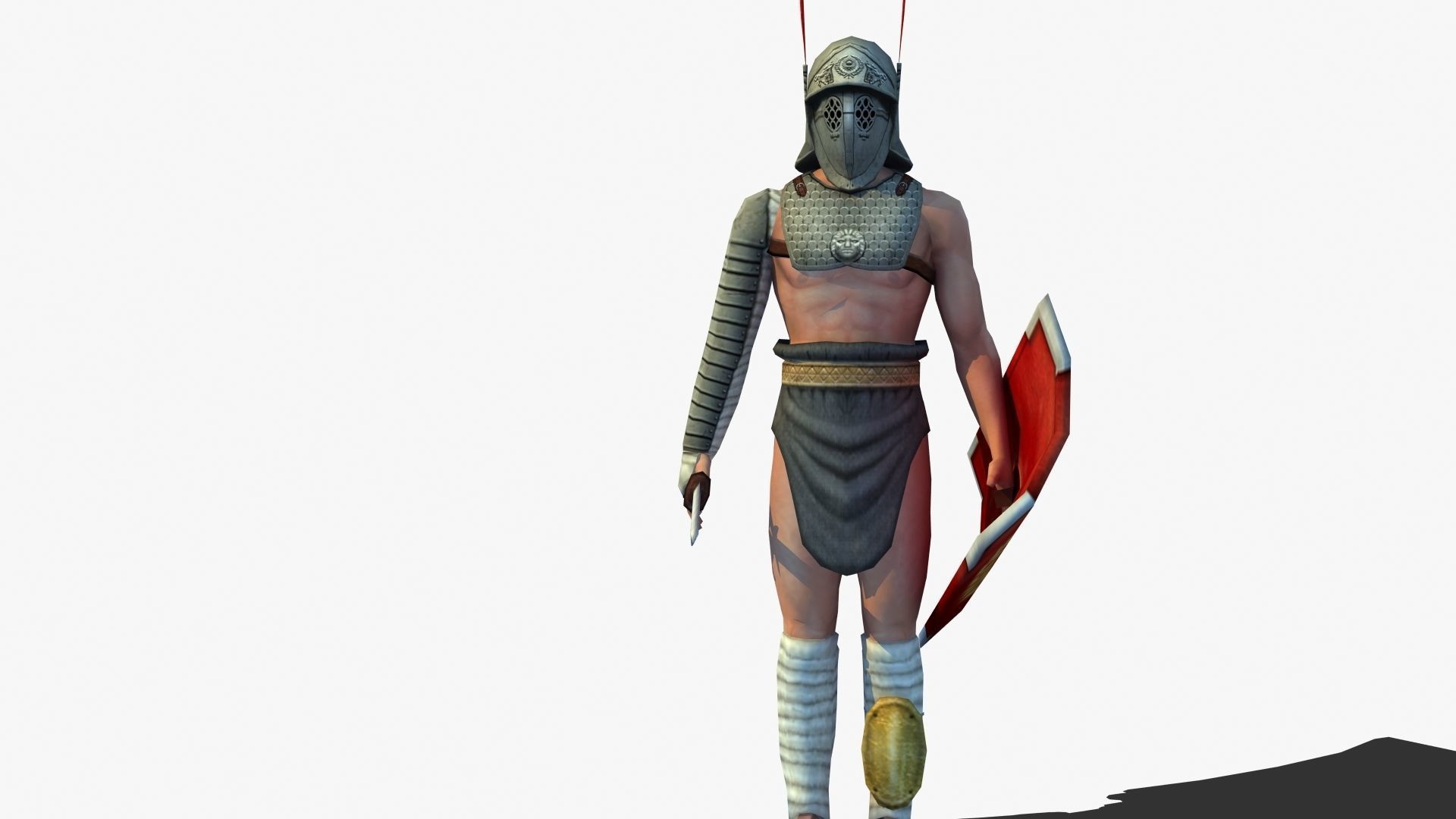 Provocator Gladiator Low-poly 3D model_23