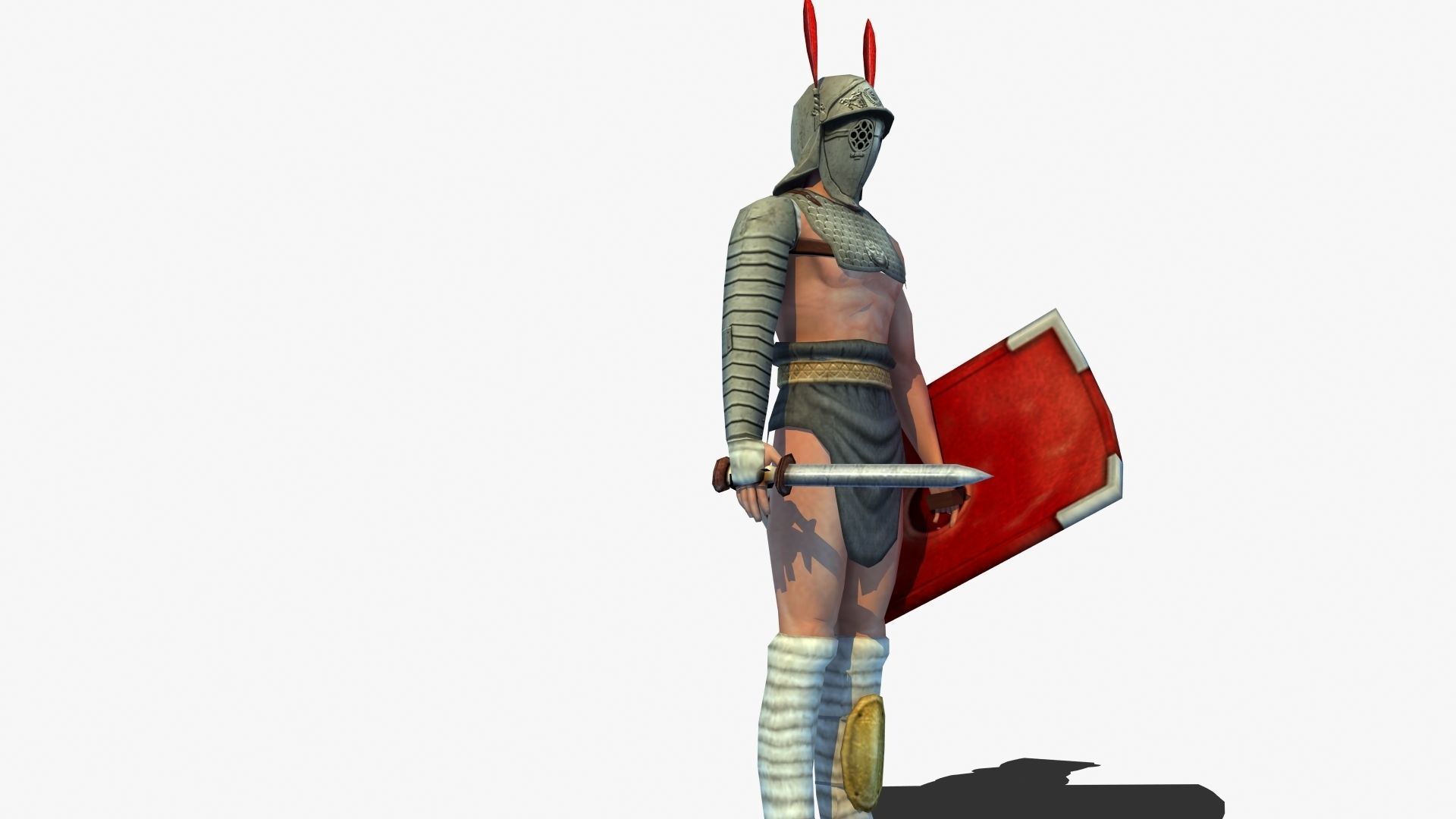 Provocator Gladiator Low-poly 3D model_30