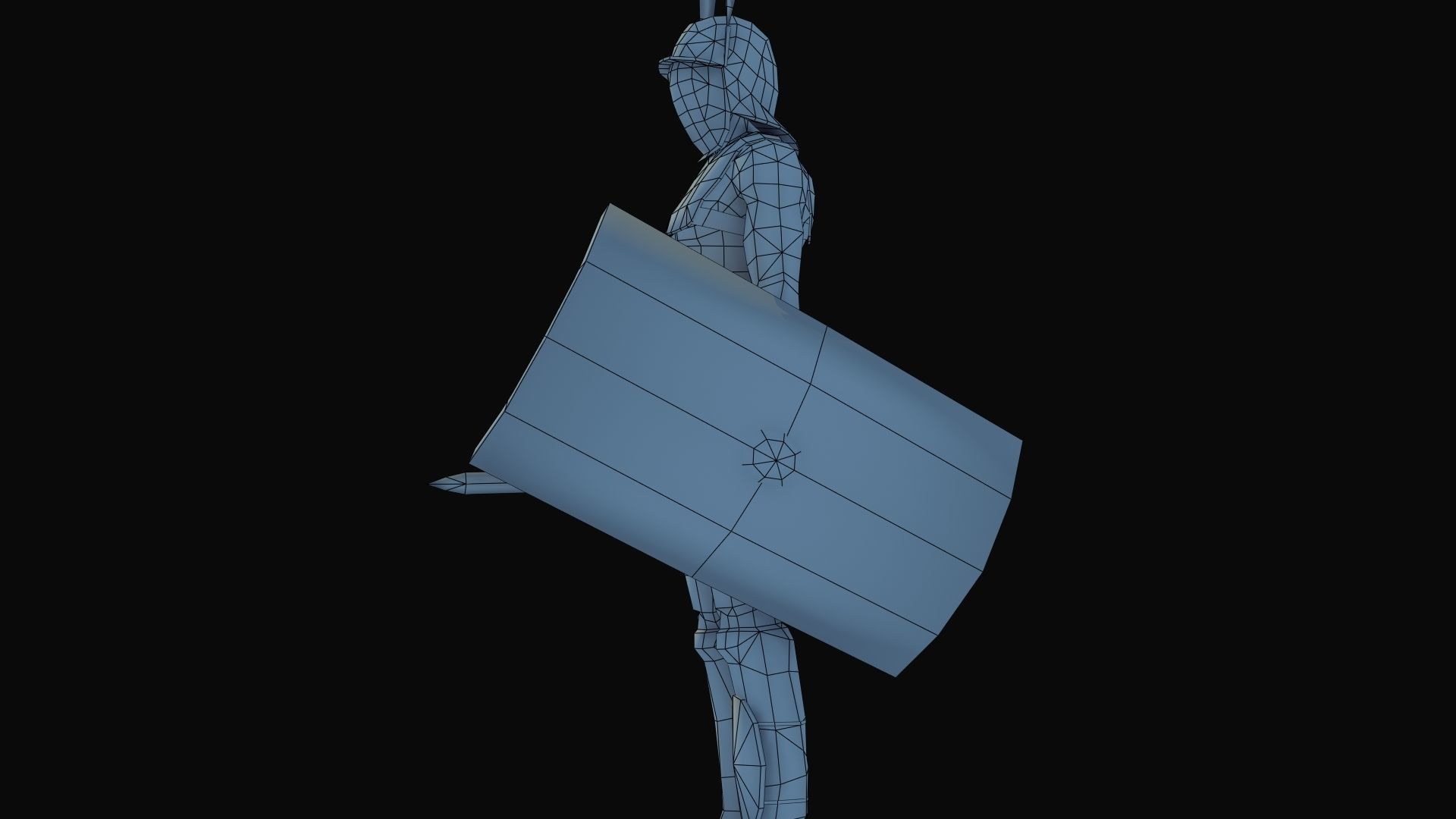 Provocator Gladiator Low-poly 3D model_60