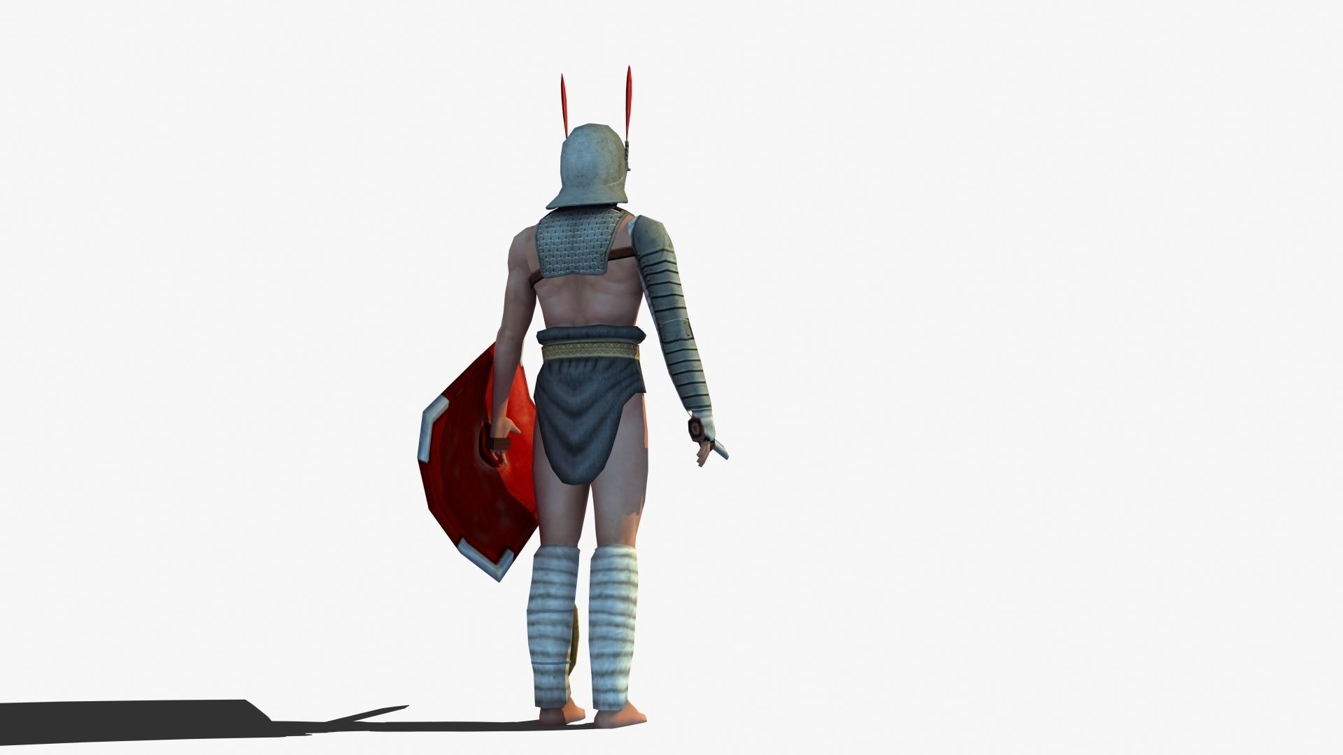Provocator Gladiator Low-poly 3D model_34