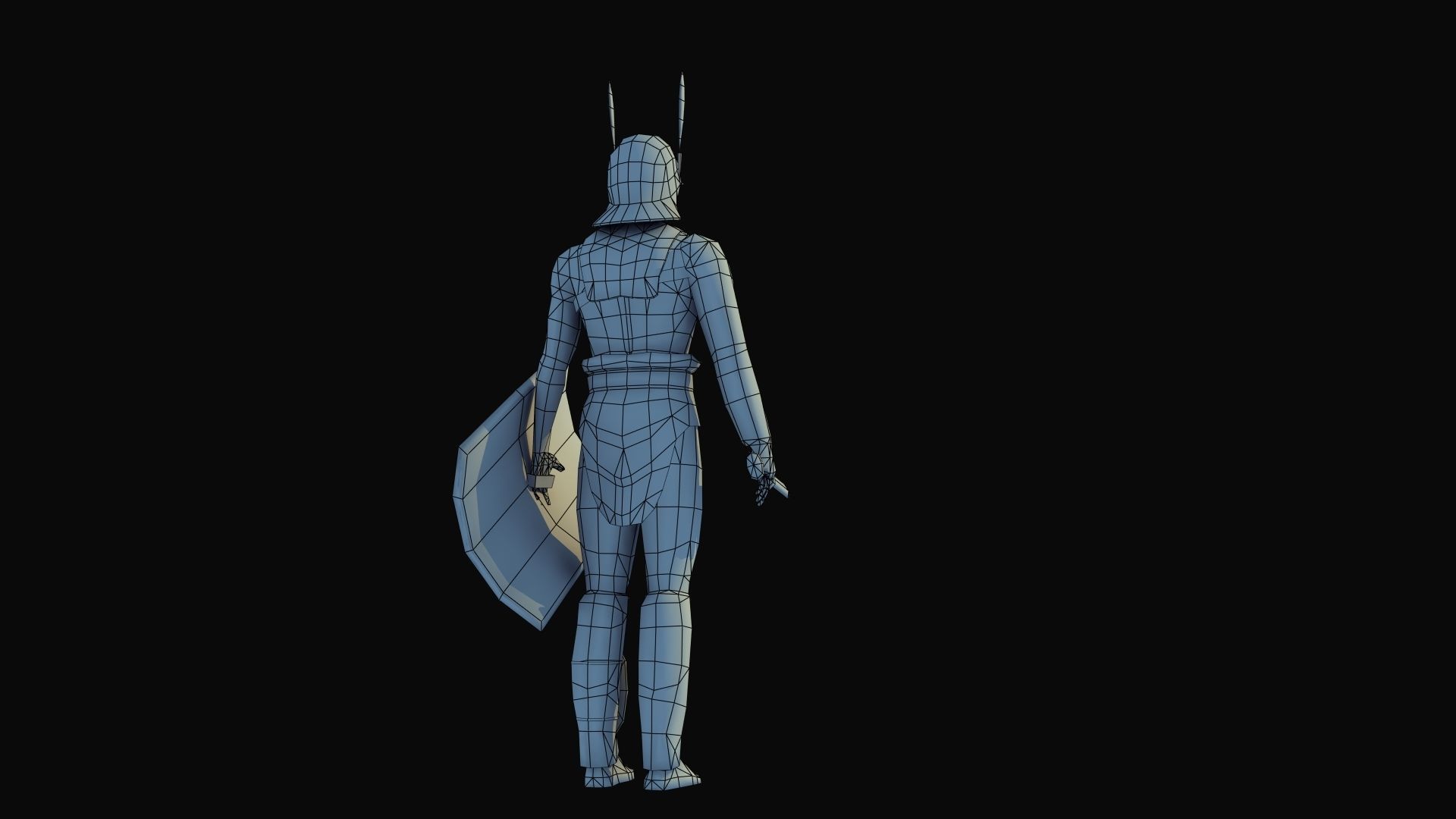 Provocator Gladiator Low-poly 3D model_55