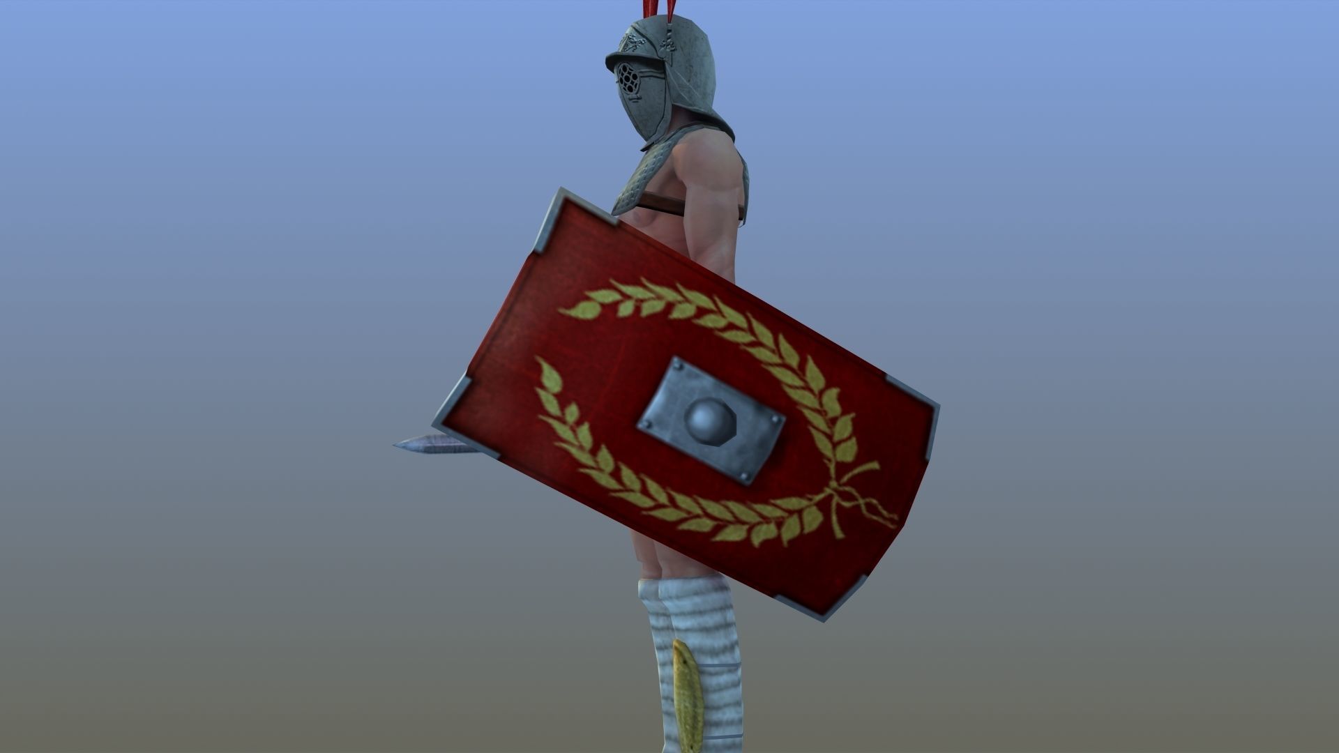 Provocator Gladiator Low-poly 3D model_18