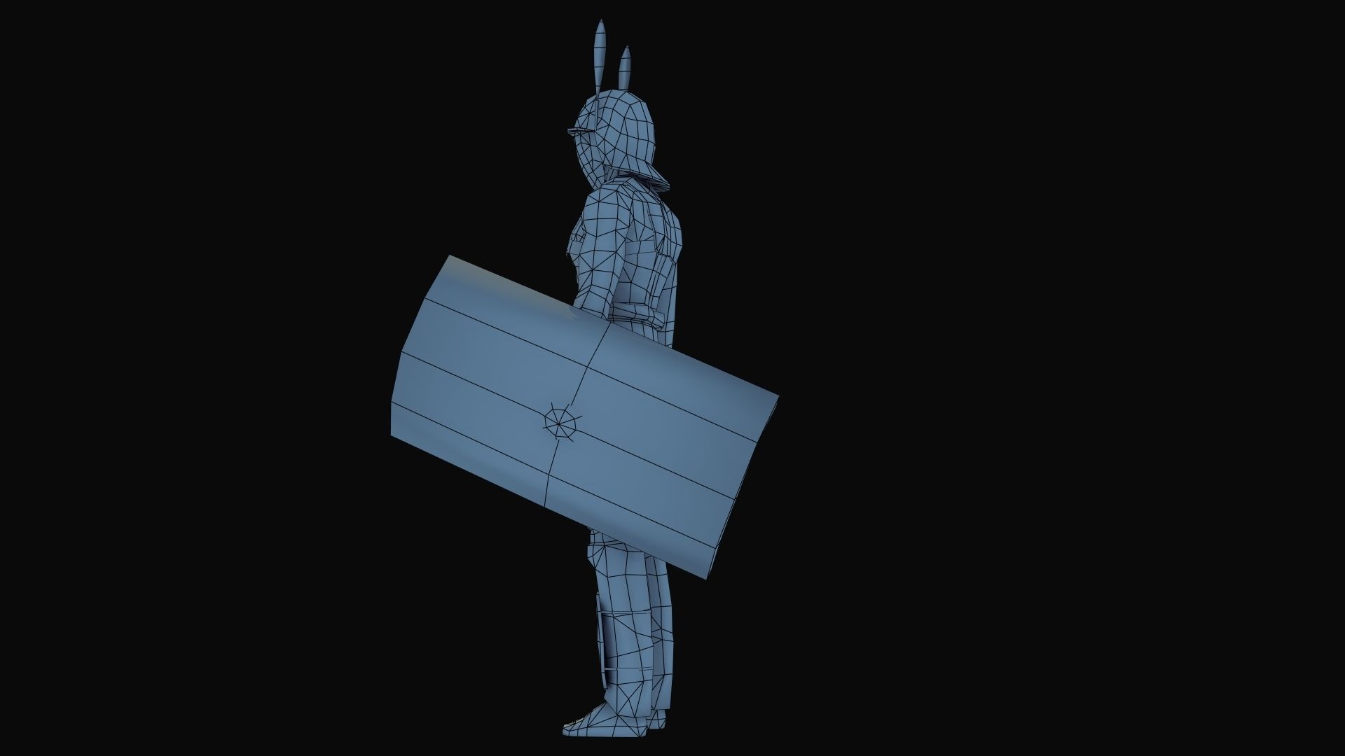 Provocator Gladiator Low-poly 3D model_59